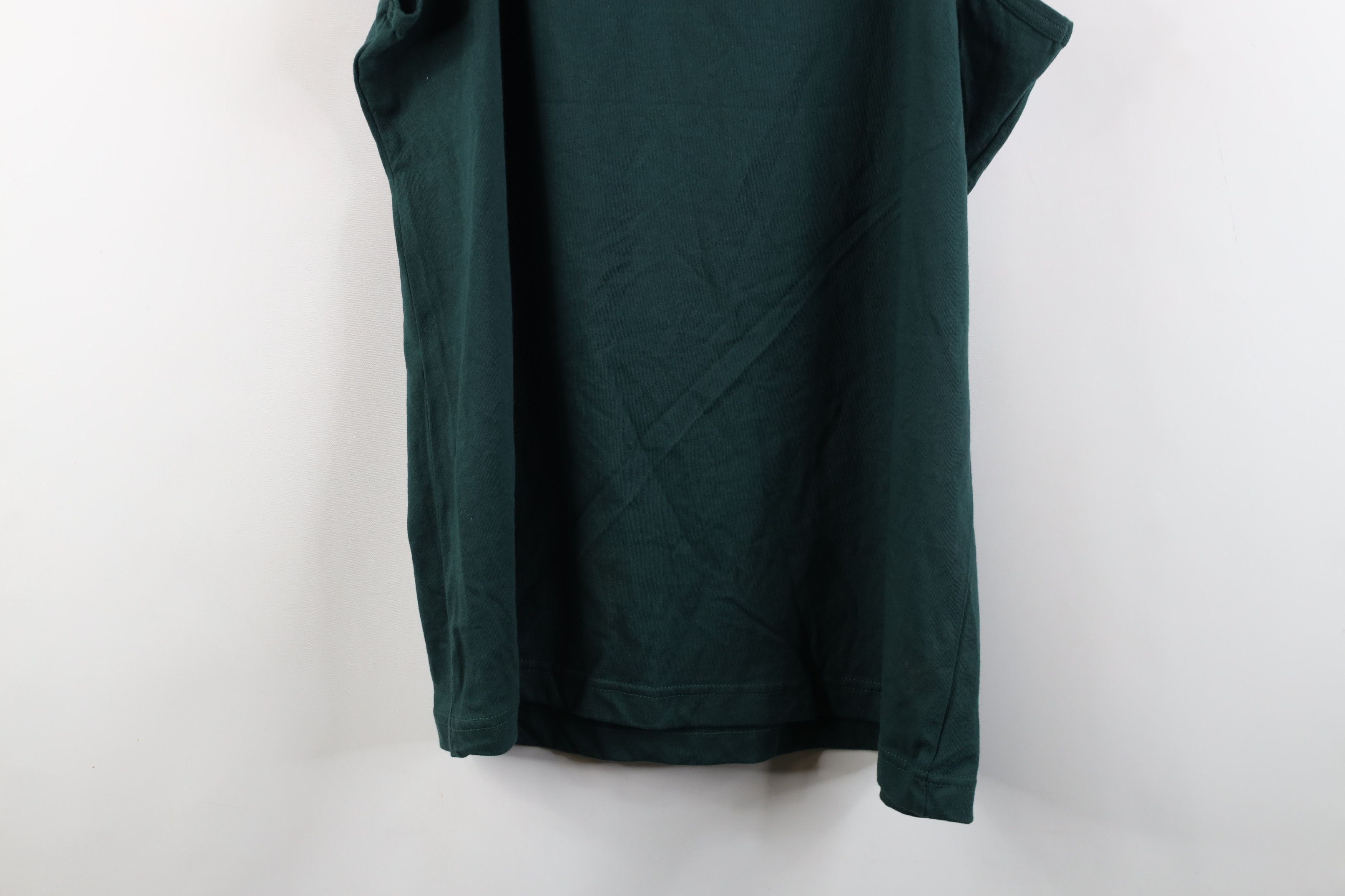 Vintage Vintage 90s Streetwear Blank Tank Top T-Shirt Hunter Green Size US L / EU 52-54 / 3 - 9 Thumbnail