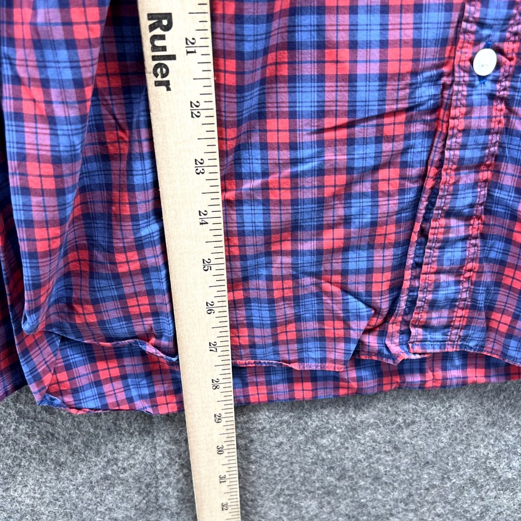J.Crew VINTAGE J.CREW Shirt Men Medium Check Red Blue Plaid Button Down Plaid Preppy Vintage Size US M / EU 48-50 / 2 - 5 Thumbnail