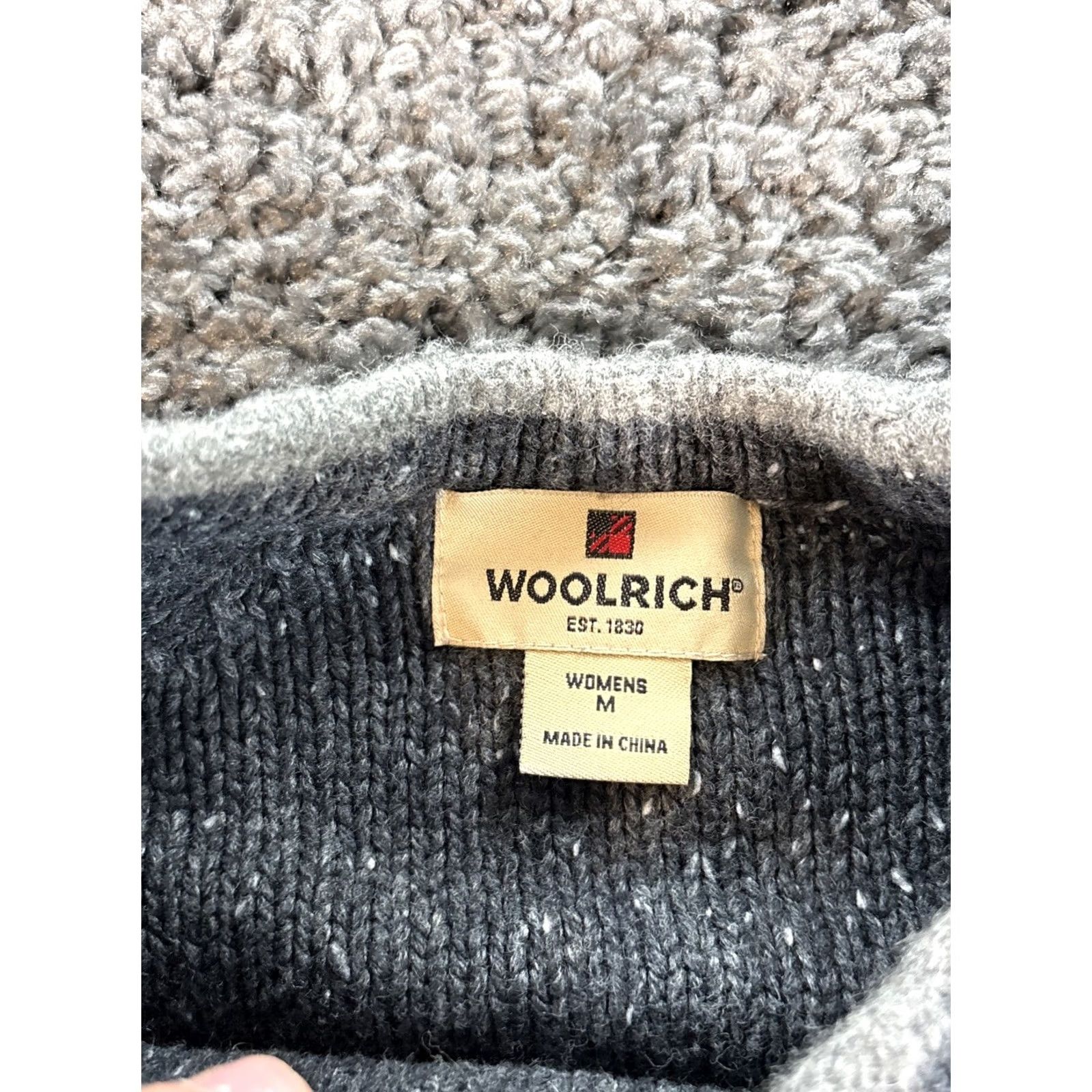 Vintage VINTAGE Woolrich Sweater Womens M Gray Cotton Embroidered Cardinal 90s Pullover Knit Long Sleeve Size M / US 6-8 / IT 42-44 - 4 Thumbnail