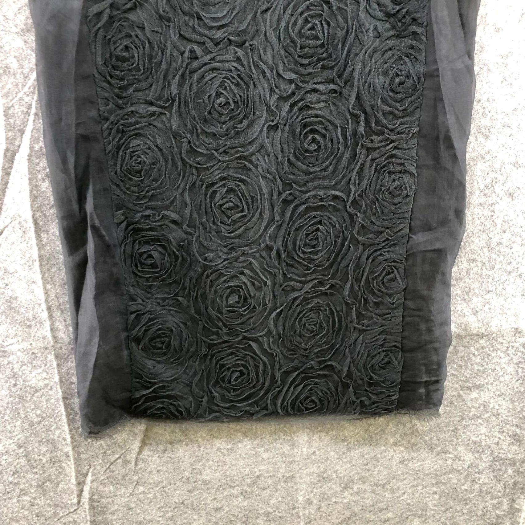 J.Crew J. Crew Sleeveless Mini Dress Womens 2 Black 3D Floral Applique Shift Formal Size XS / US 0-2 / IT 36-38 - 4 Thumbnail