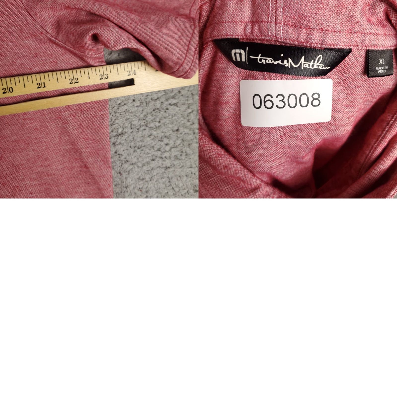 TravisMathew Travis Mathew Polo Shirt Mens XL Size Red Colorway Polo Shirt Travis Mathew Red XL Men Casual Golf Polo Shirt Short Sleeve Button Collar Size US XL / EU 56 / 4 - 8 Thumbnail