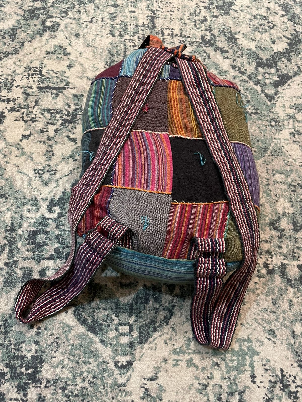 Handmade × Japanese Brand Sashiko Boro Hand Made Inspired Bag Size ONE SIZE - 9 Thumbnail