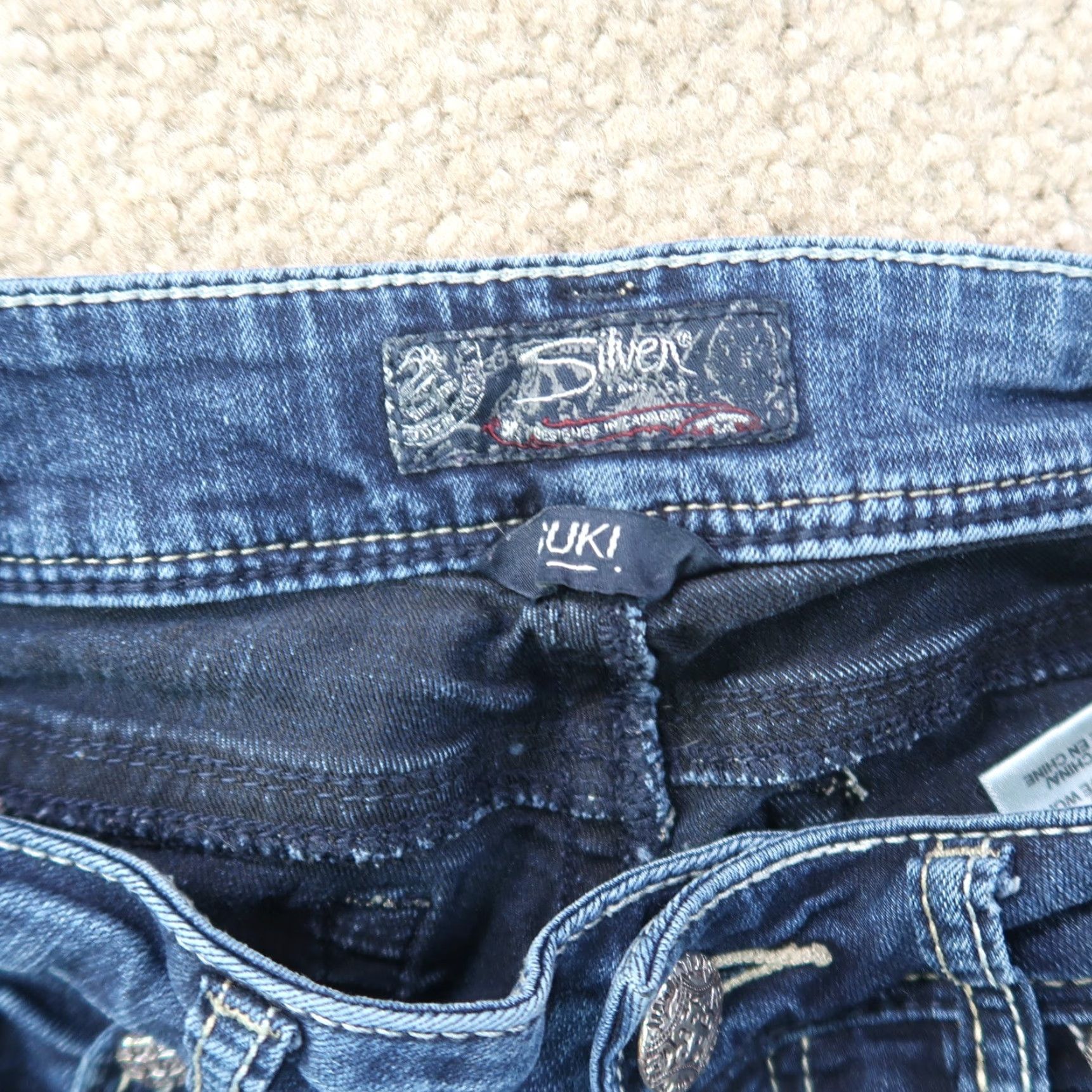 Silver Jeans Co. Silver Suki Mid Bootcut Jeans Women's 28x31 Blue Denim Pants Stretch Size 28" / US 6 / IT 42 - 3 Thumbnail