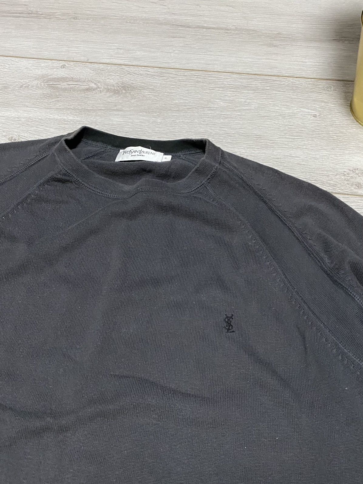 Yves Saint Laurent Yves Saint Laurent YSL logo sweater vintage Size US XL / EU 56 / 4 - 2 Thumbnail