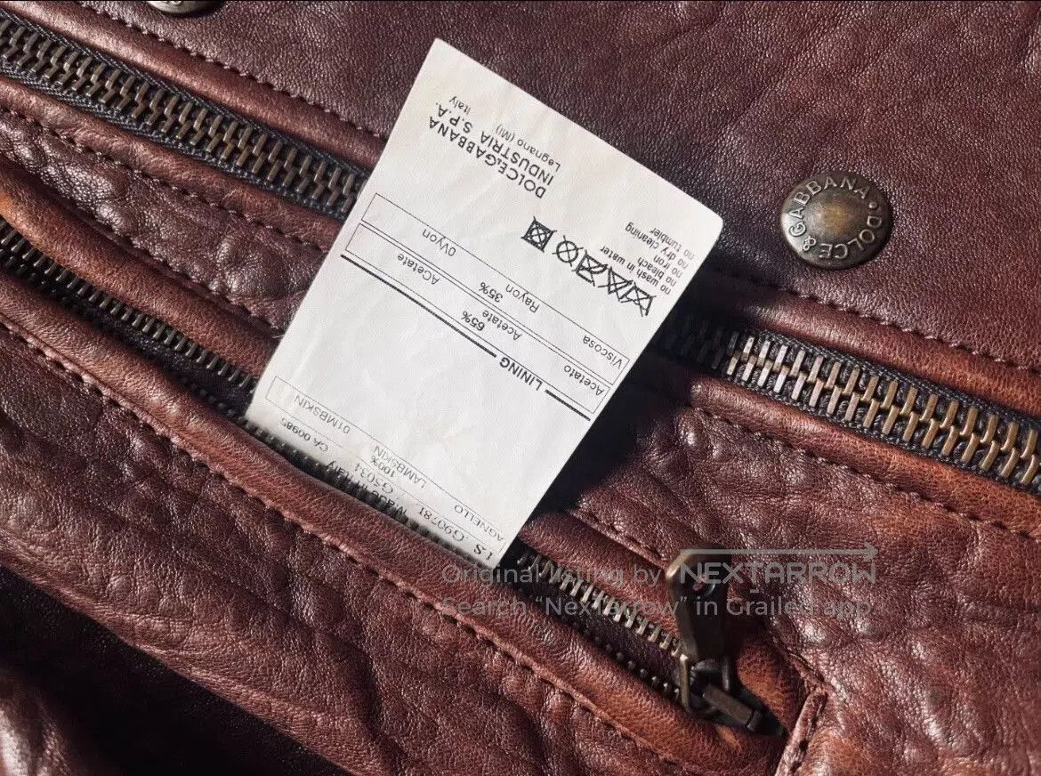 Dolce & Gabbana dolce gabbana double-layer leather motorcycle jacket. Size US M / EU 48-50 / 2 - 9 Thumbnail