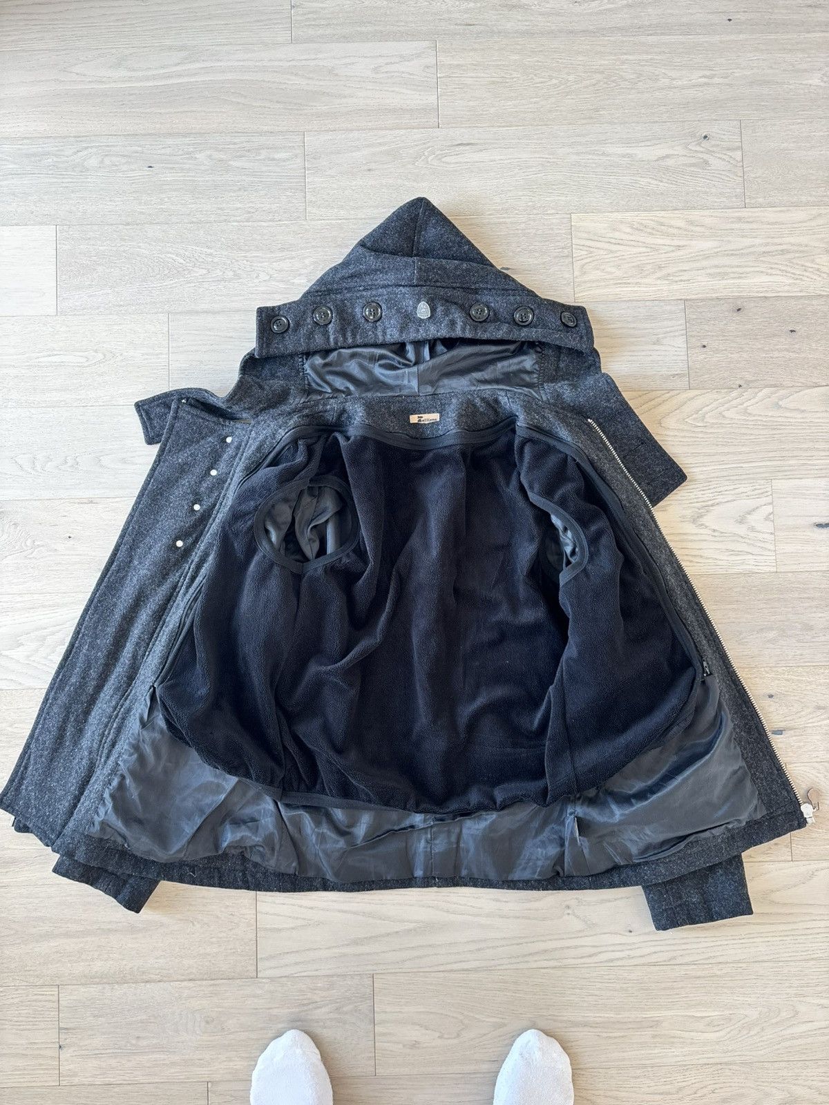 John Galliano John Galliano Women’s Double Zip Wool Hooded Jacket Size L / US 10 / IT 46 - 4 Thumbnail
