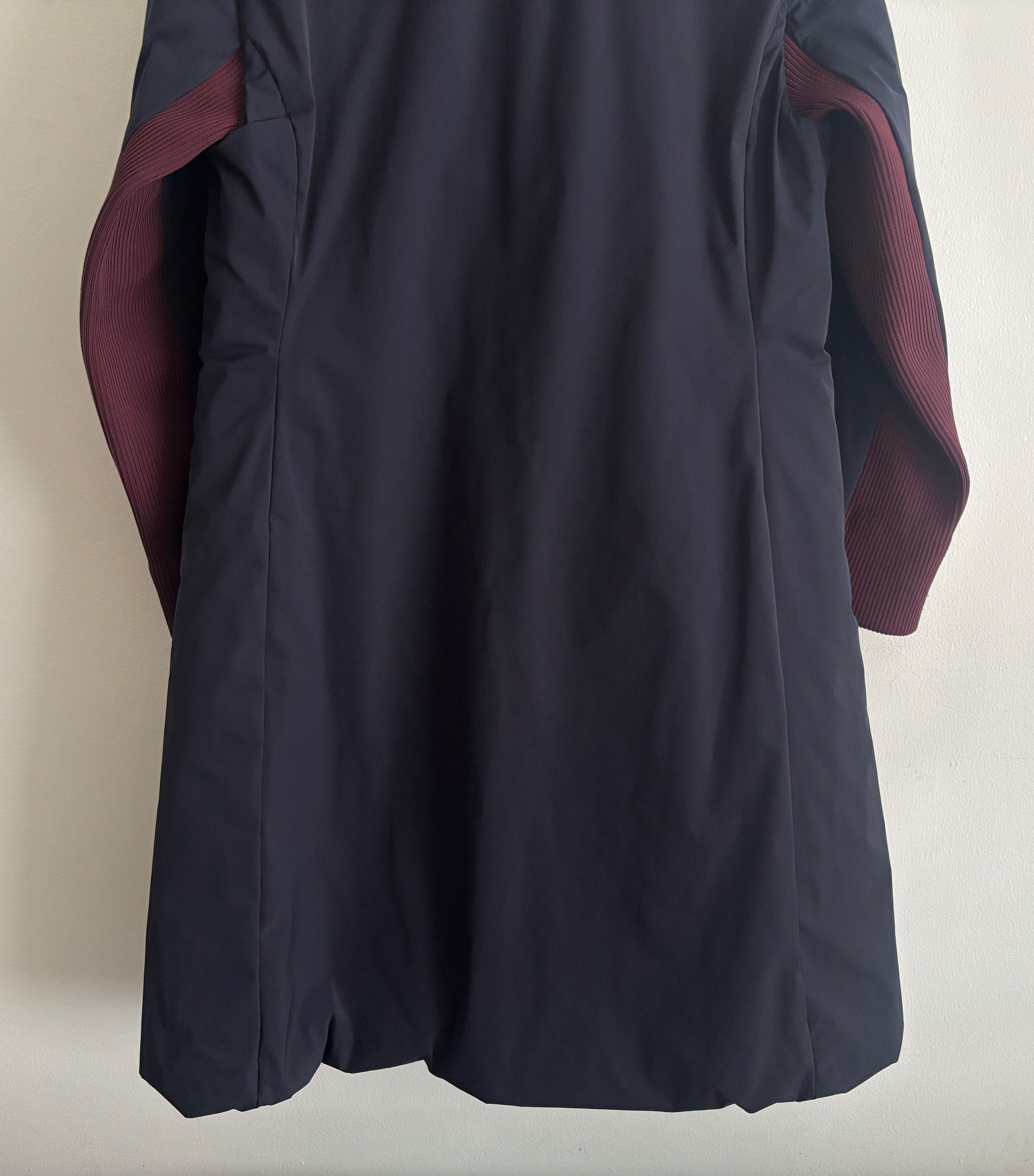 Marni $2160 Navy Burgundy Long Quilted Technical Jacket 42 / 6 Size M / US 6-8 / IT 42-44 - 12 Thumbnail