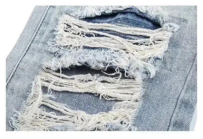 Japanese Brand Ripped Hole High Street Retro Jeans Wide Leg Size US 32 / EU 48 - 6 Thumbnail
