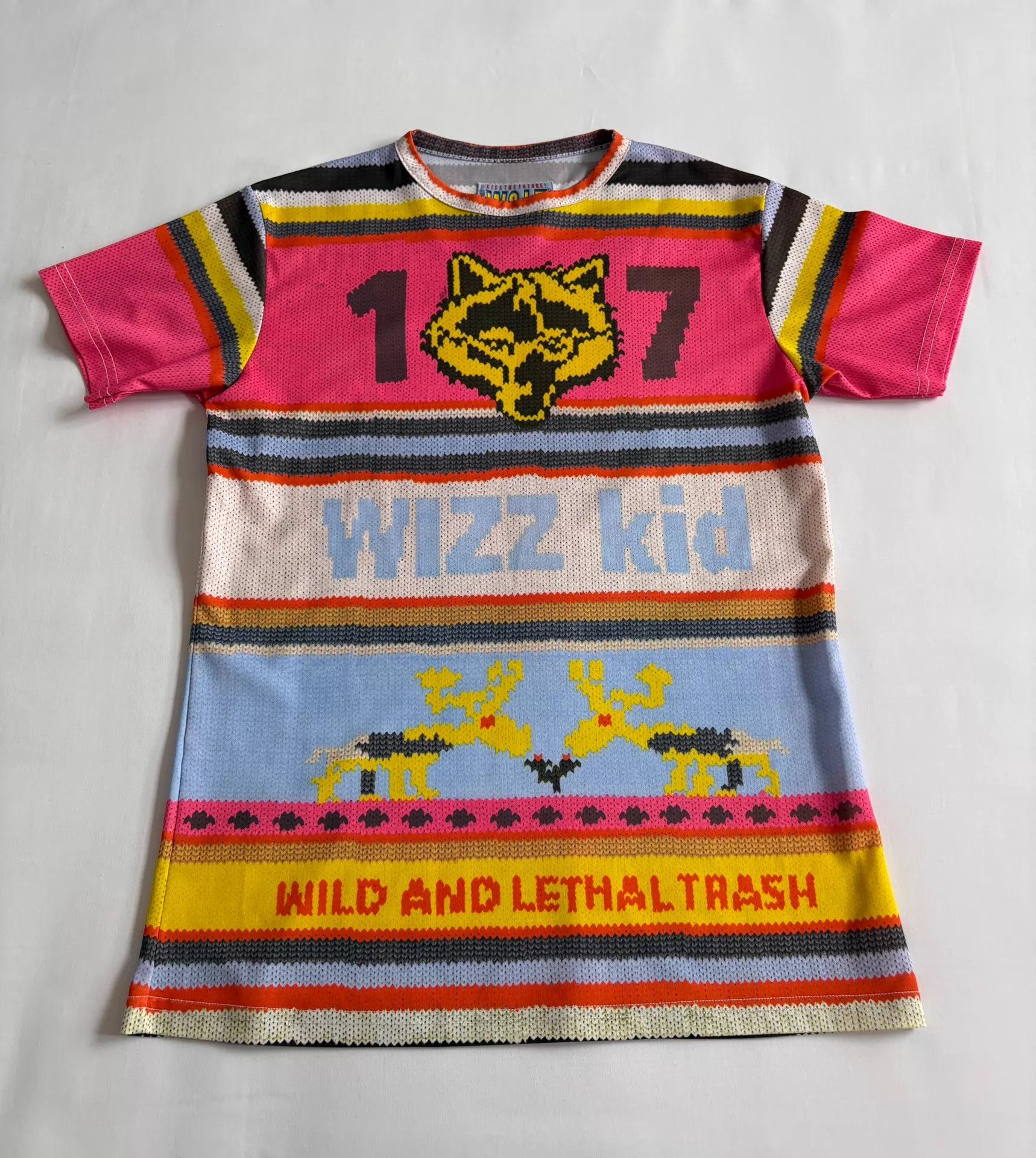 Walter Van Beirendonck WVB 1998 Vtg Striped Wolf Head Kiss the Future Tee Size M / US 6-8 / IT 42-44 - 3 Thumbnail