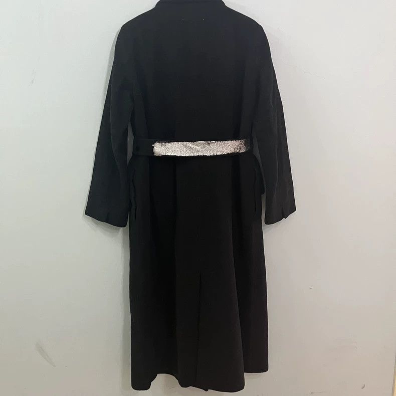 Maison Margiela Maison Margiela Black double-breasted coat Size S / US 4 / IT 40 - 2 Thumbnail