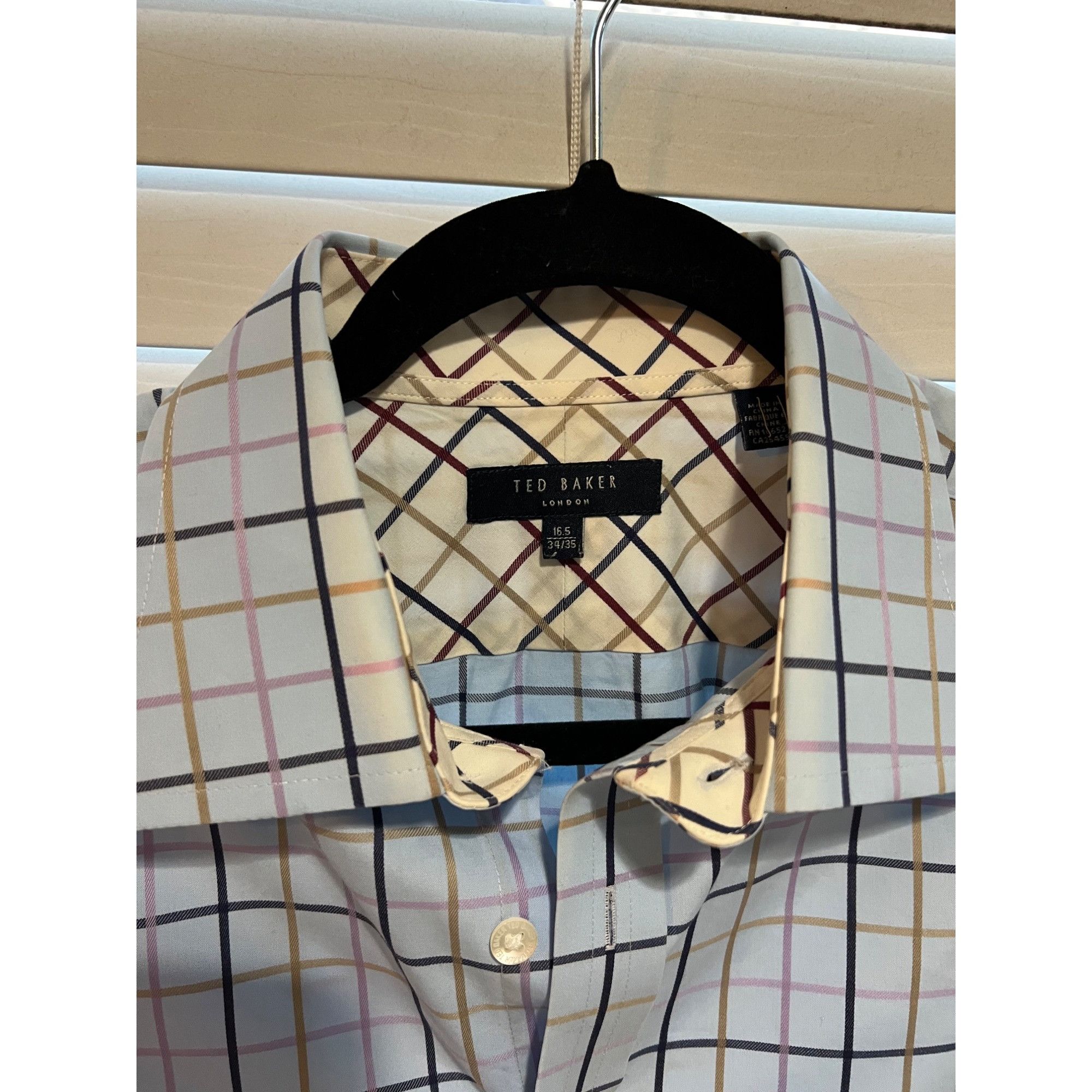Ted Baker Ted Baker Long Sleeve French Cuff Button Up Shirt - Size 16. Size US L / EU 52-54 / 3 - 2 Thumbnail