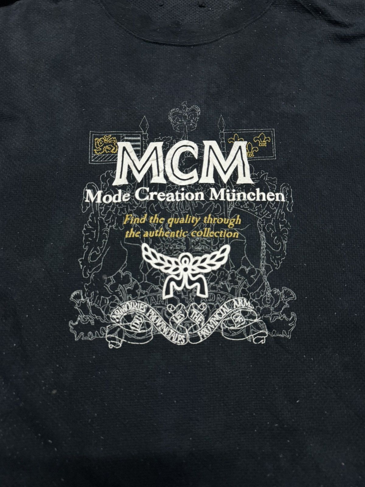 MCM THRASHED VINTAGE 90's MCM BLACK WHITE DIRTY FADED Size US L / EU 52-54 / 3 - 5 Thumbnail