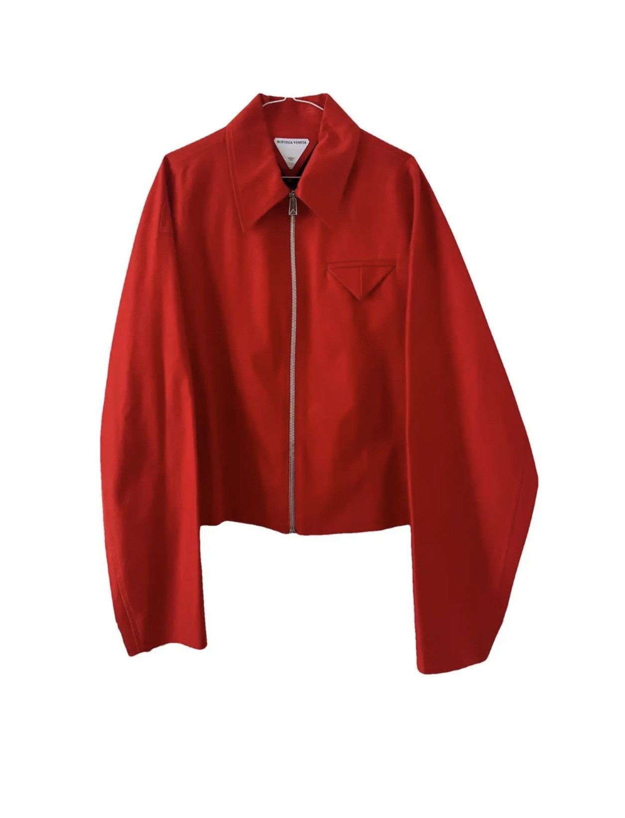Bottega Veneta Zipped Blouson Jacket in Red Size US XL / EU 56 / 4 - 1 Thumbnail