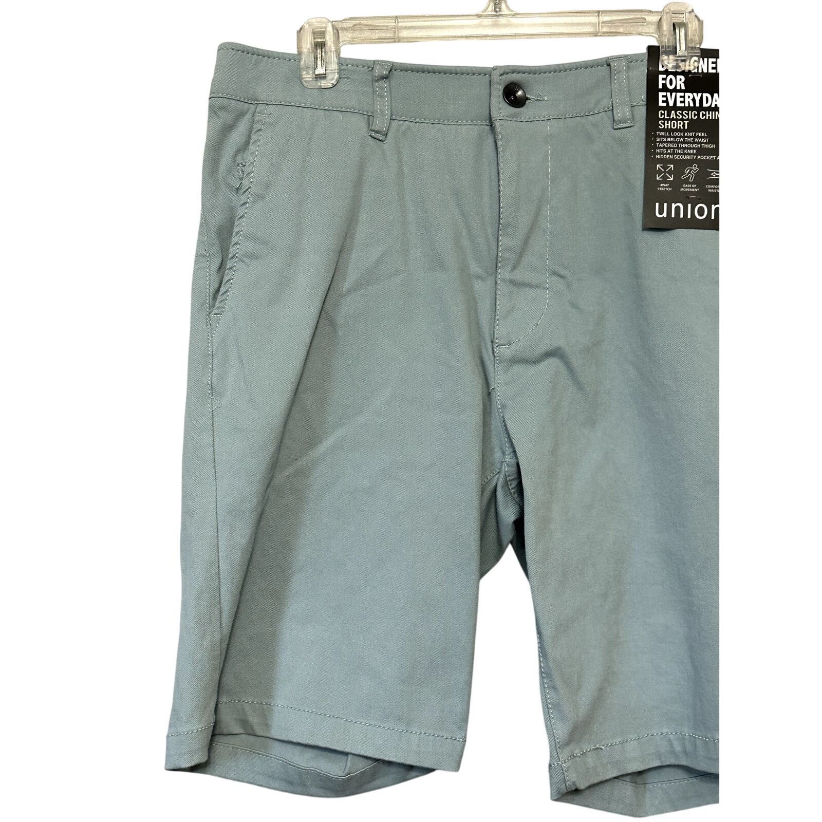 Other Union Mens Blue/Green Chino Twill Shorts Comfort Flex 30 NWT Size US 30 / EU 46 - 2 Thumbnail