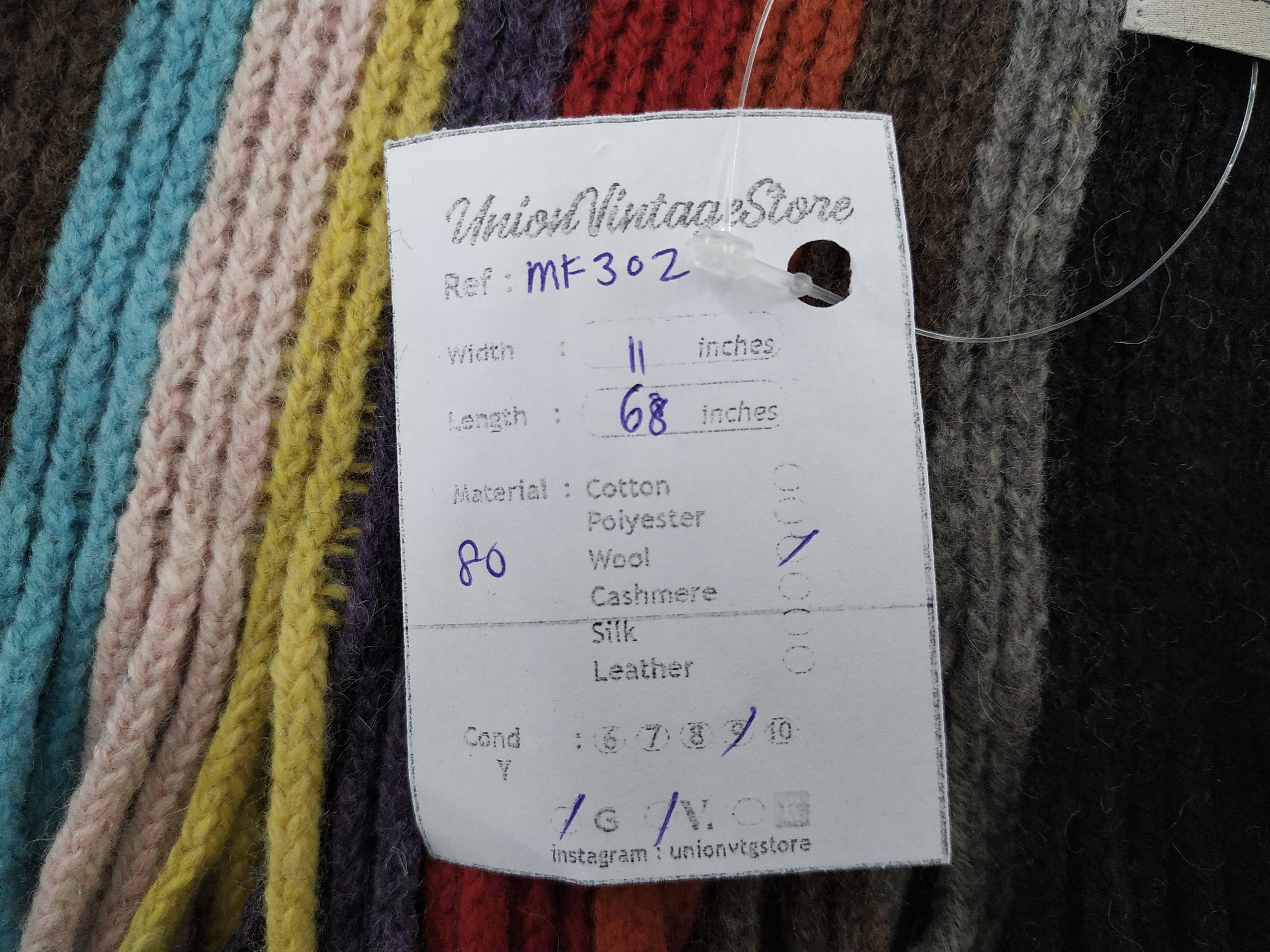 Paul Smith Vintage Paul Smith Scarf/Muffler/Neckwear MF302 Size ONE SIZE - 6 Thumbnail