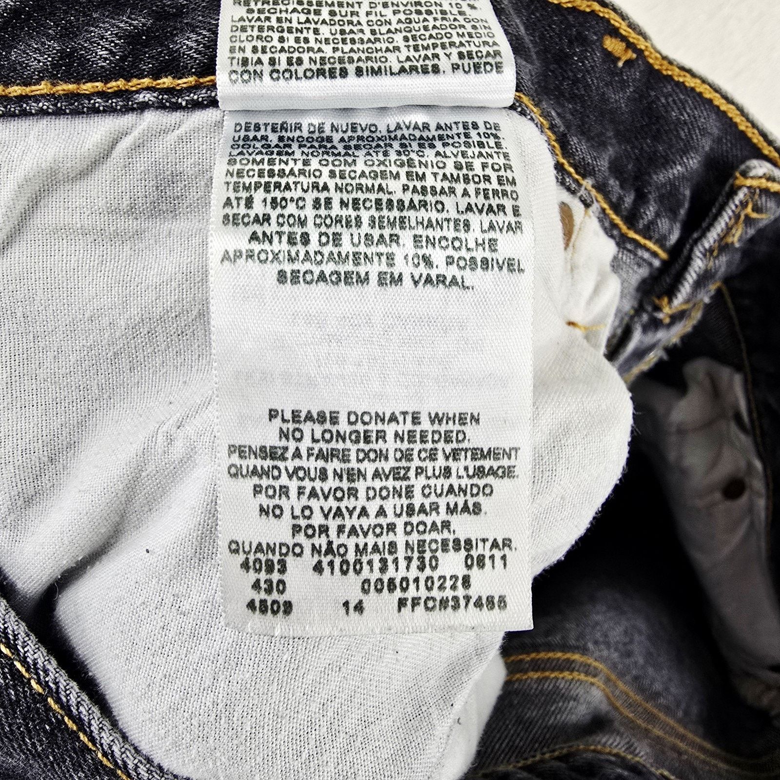 Levi's Vintage Levis 501xx Jeans Mens Fits 34x31 Black 36x36 Size US 34 / EU 50 - 6 Thumbnail