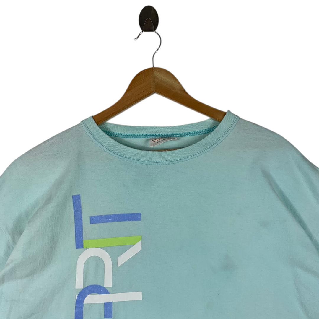 Esprit Vintage ESPRIT big logo spellout boxy tee Size US L / EU 52-54 / 3 - 2 Thumbnail