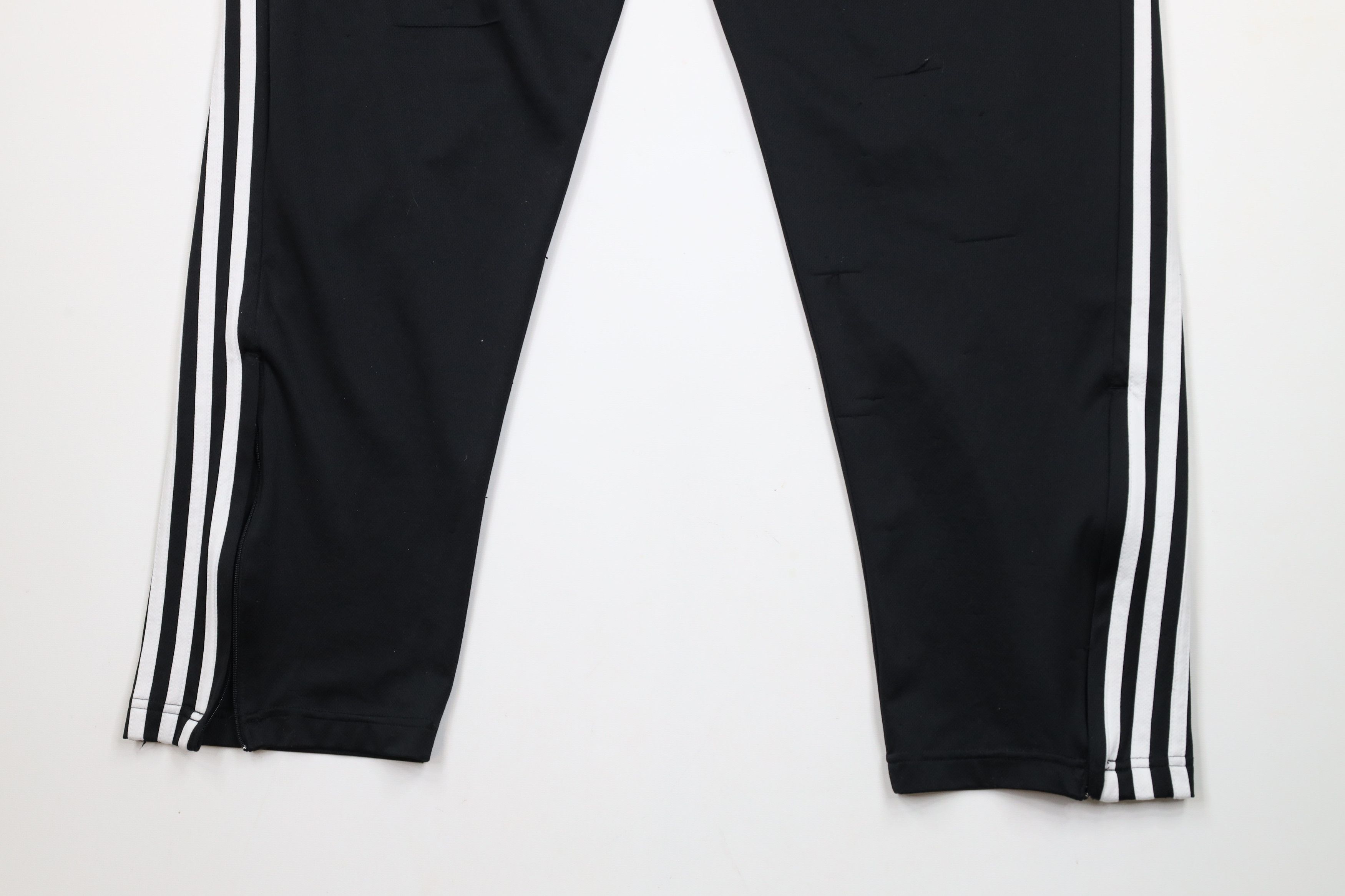 Adidas × Vintage Vintage Y2K Adidas Spell Out Striped Wide Leg Pants Black Size US 38 / EU 54 - 14 Thumbnail