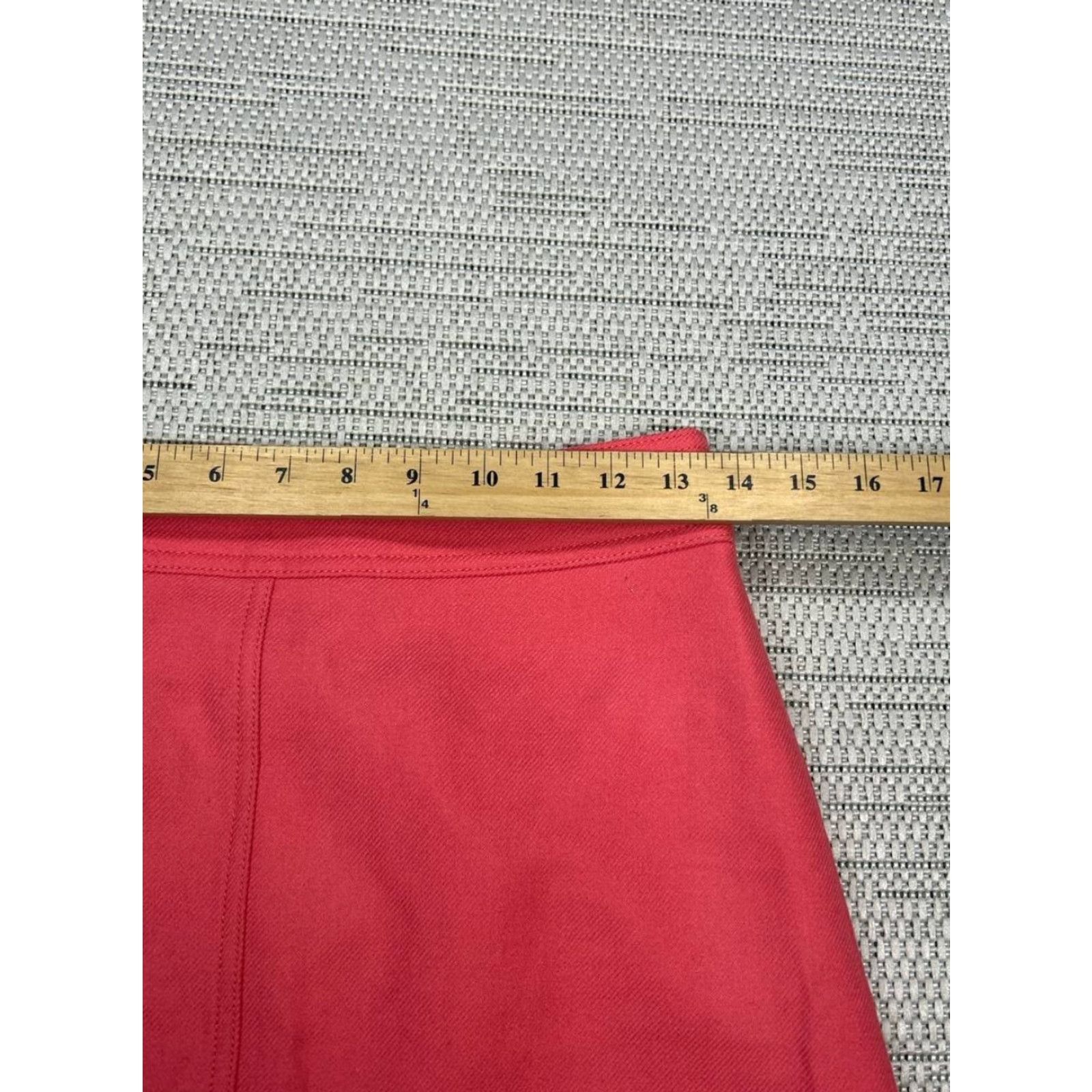 J.Crew J Crew Princess Double Serge Wool Mini Skirt Women 2 Pink Lined Pencil Back Zip Size 26" / US 2 / IT 38 - 5 Thumbnail