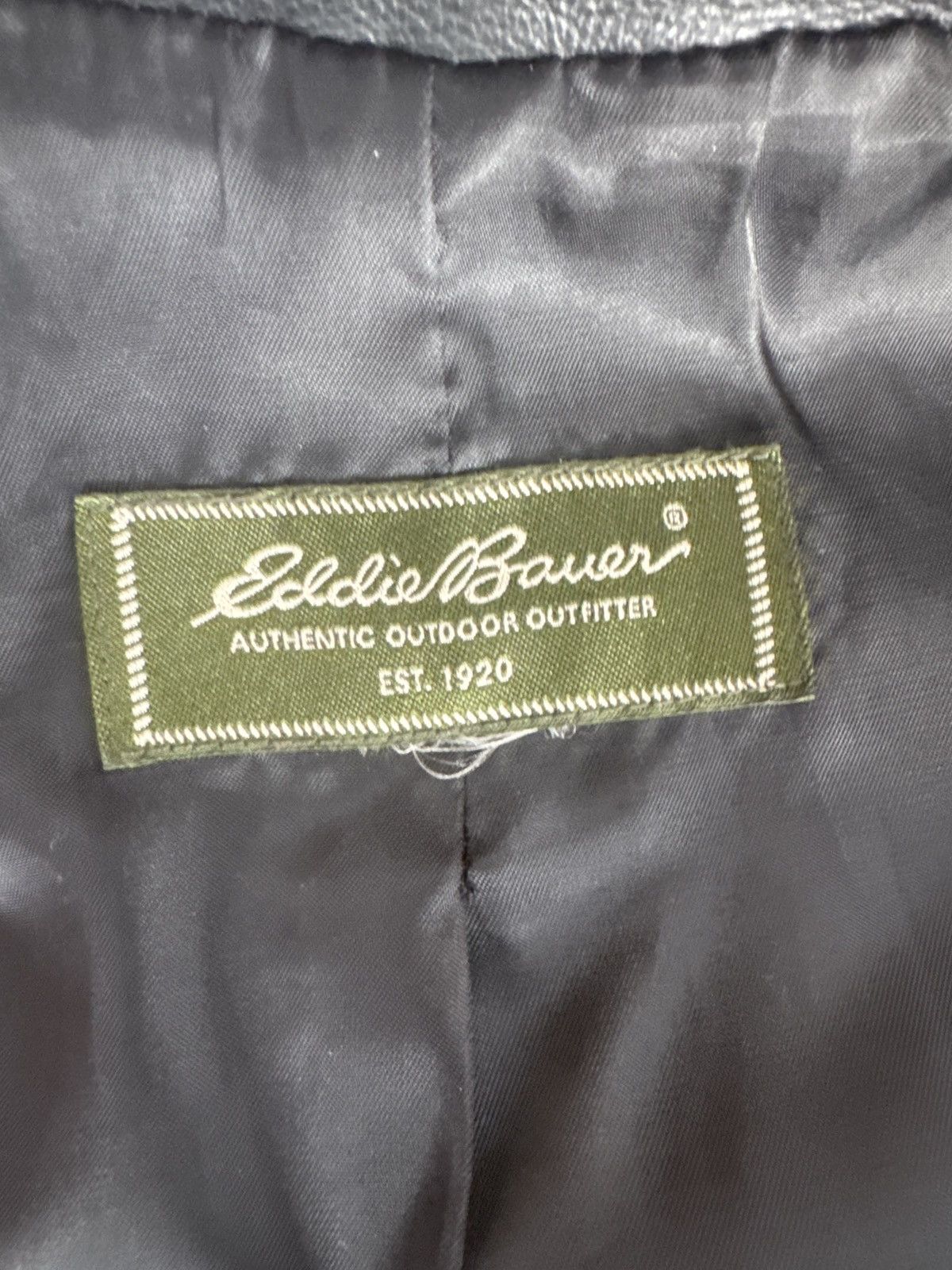 Eddie Bauer Eddie Bauer Men’s Leather Jacket Size US L / EU 52-54 / 3 - 3 Thumbnail