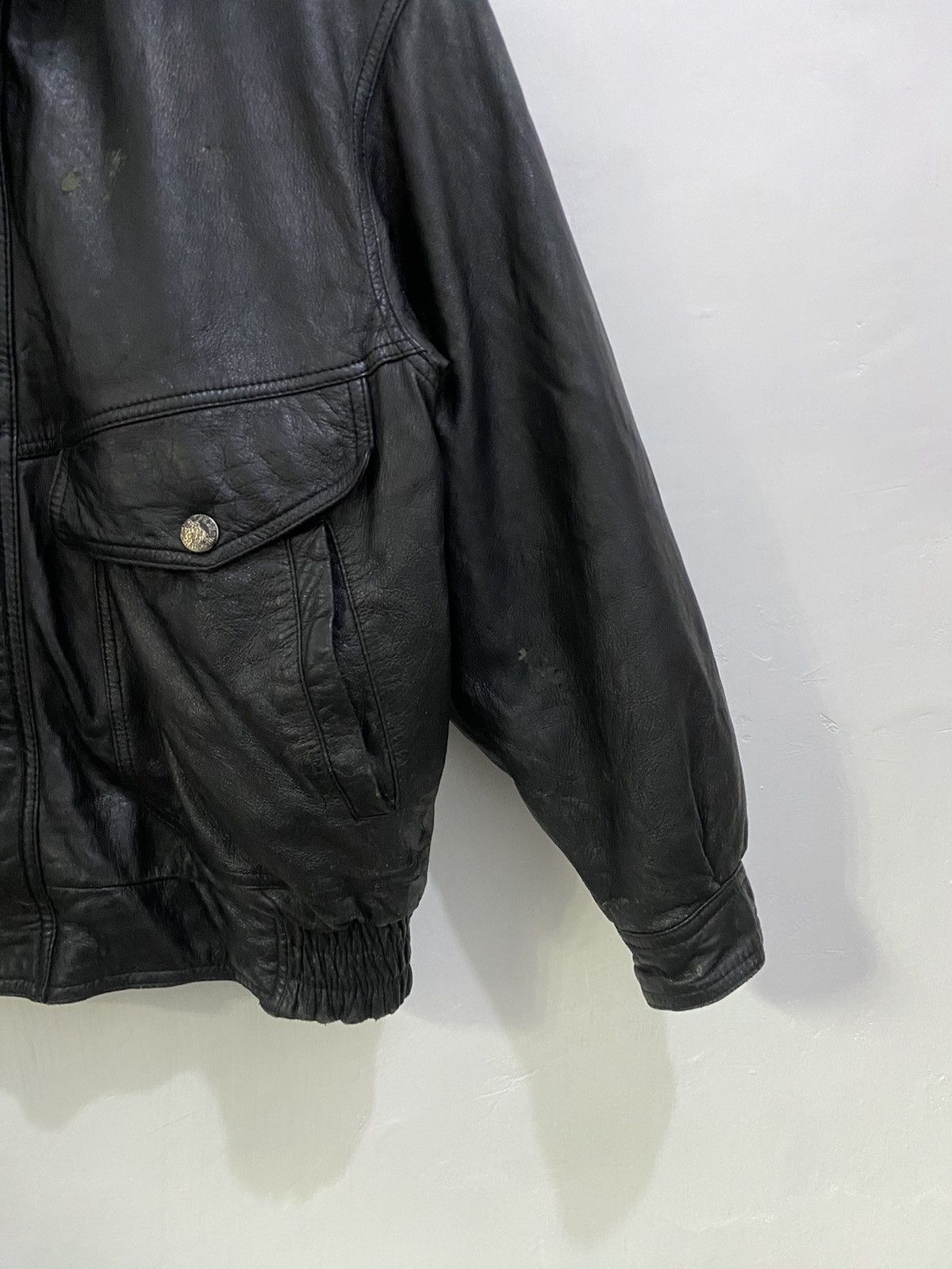 Polo Ralph Lauren × Ralph Lauren 💥Vintage💥Polo Ralph Laurent Leather Jacket Size US L / EU 52-54 / 3 - 8 Thumbnail
