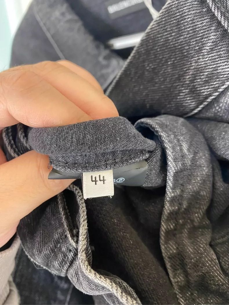 Balenciaga Balenciaga Double colored flag logo denim black coat Size US S / EU 44-46 / 1 - 4 Thumbnail