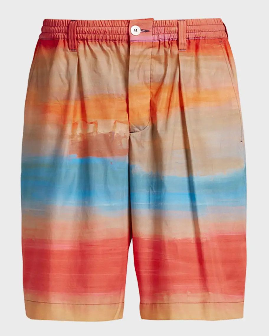 Marni o1srvl11e0724 Cotton Shorts in Multicolor Size US 30 / EU 46 - 1 Thumbnail
