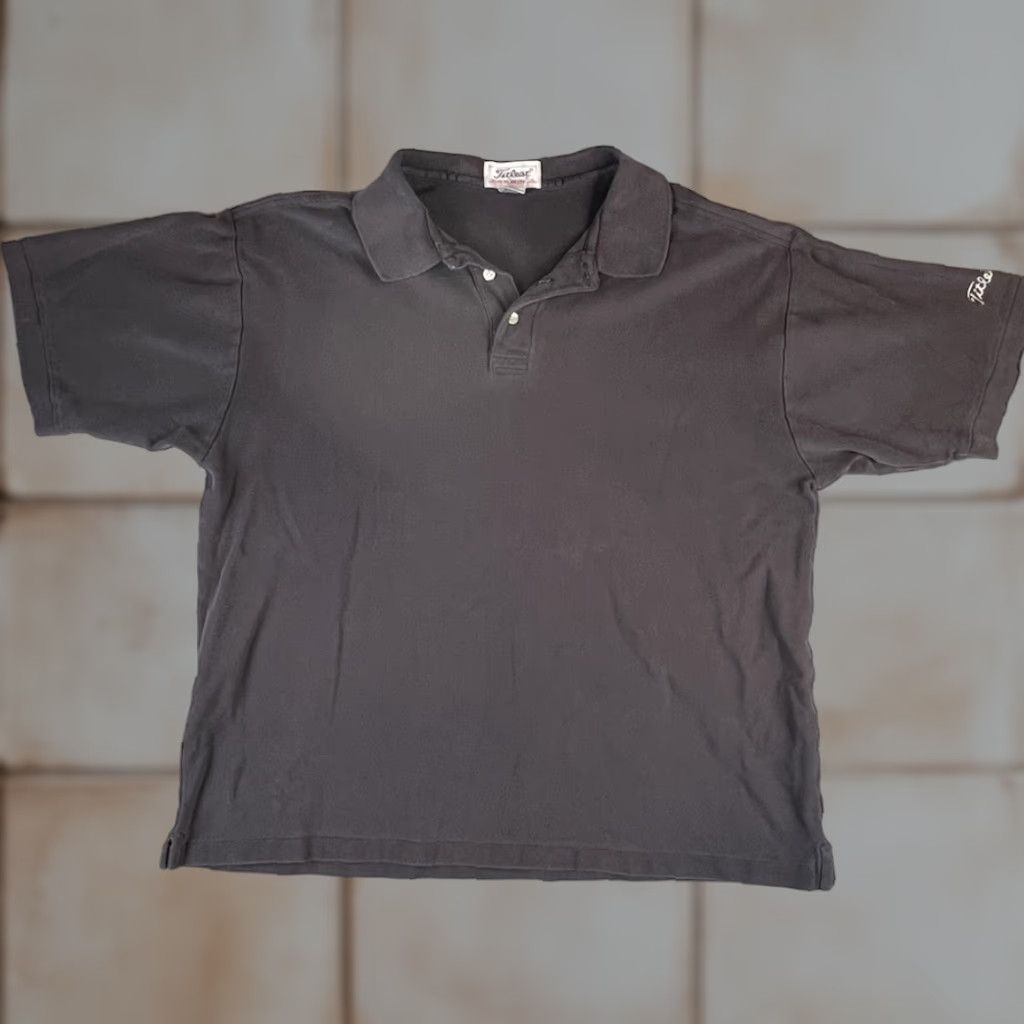 Titleist VINTAGE Titleist by Corbin Polo Shirt Men XL Black Golf Short Sleeve Collared Button Classic Casual Golf Apparel Mens XL Size US XL / EU 56 / 4 - 1 Thumbnail