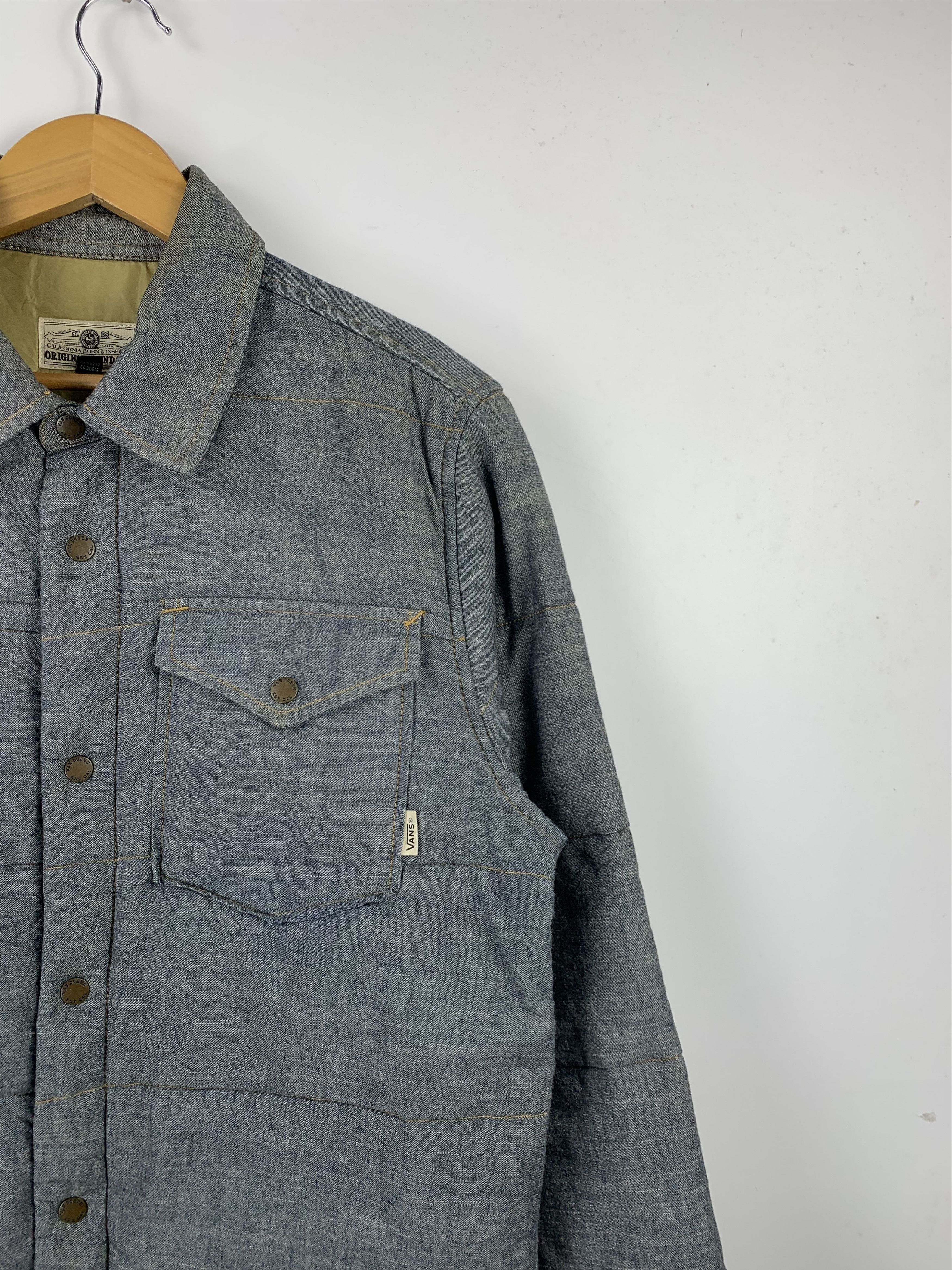 Vans Vintage Vans Denim Puffer Jacket J1581 Size US S / EU 44-46 / 1 - 6 Thumbnail