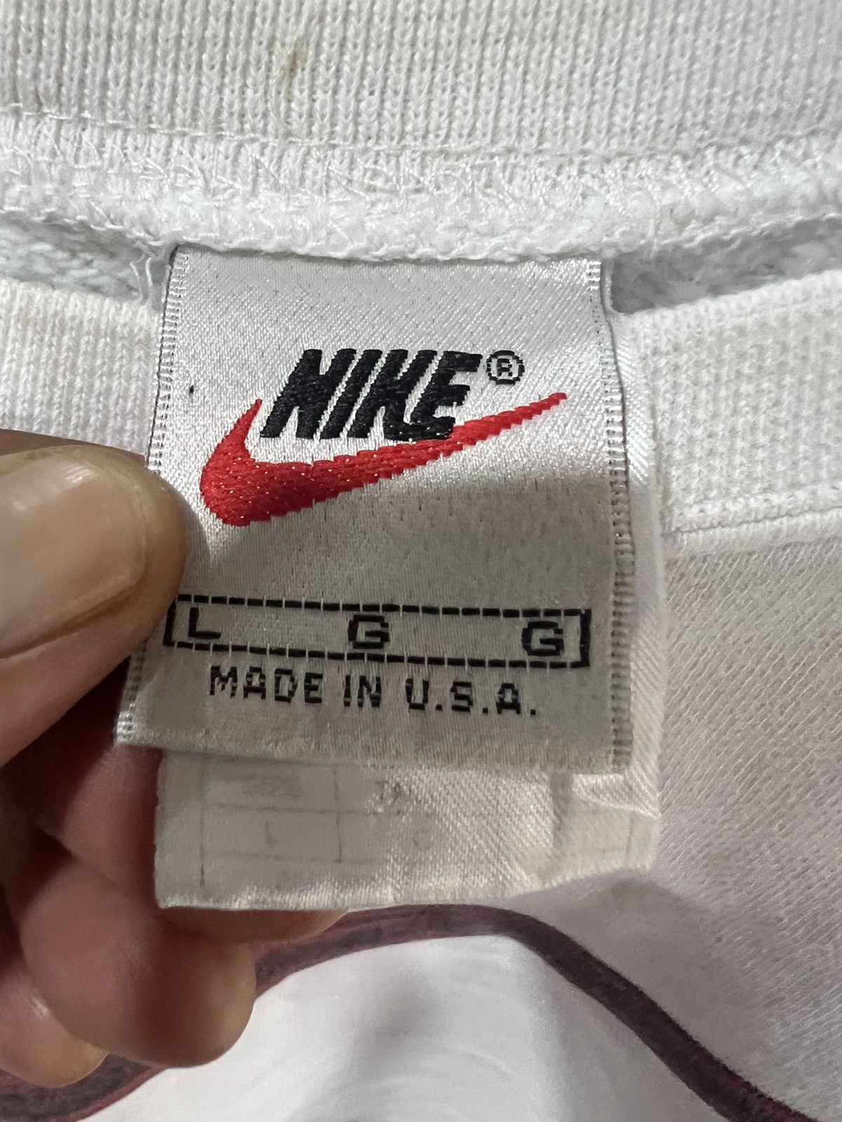 Nike 🔥Vintage Nike Big Swoosh Crewneck Sweatshirt Size US XXL / EU 58 / 5 - 10 Thumbnail