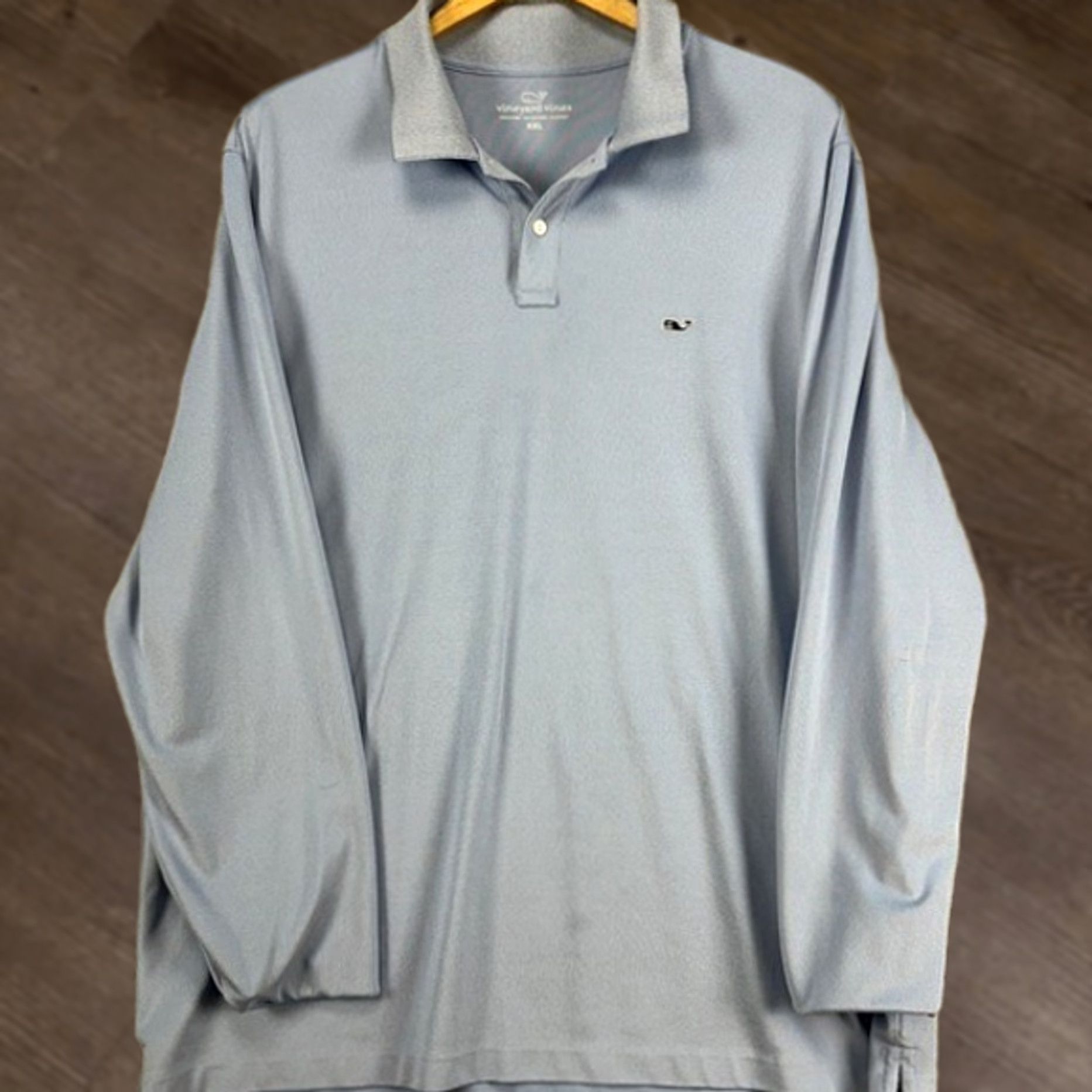 Vineyard Vines Vineyard Vines Men Polo Shirt 2XL Purple Long Sleeve Rugby Golf Performance Logo Polo Sports Athletic Adult Walking Shirt Mens Size US XXL / EU 58 / 5 - 1 Thumbnail