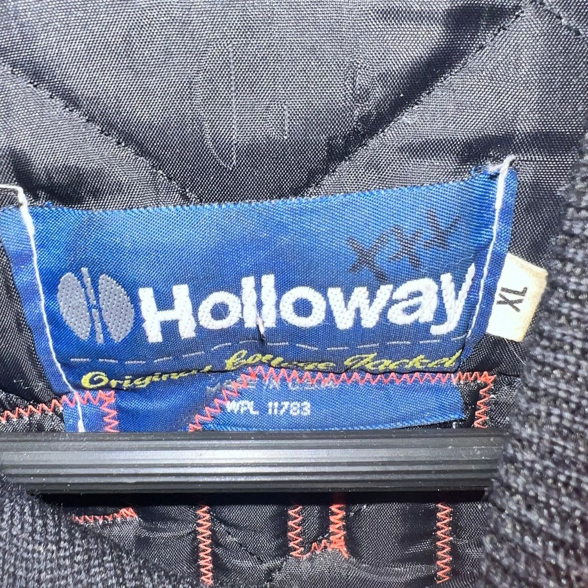 Holloway Vintage 90's Leather Varsity Letterman Jacket With Chenille Size US XL / EU 56 / 4 - 10 Thumbnail