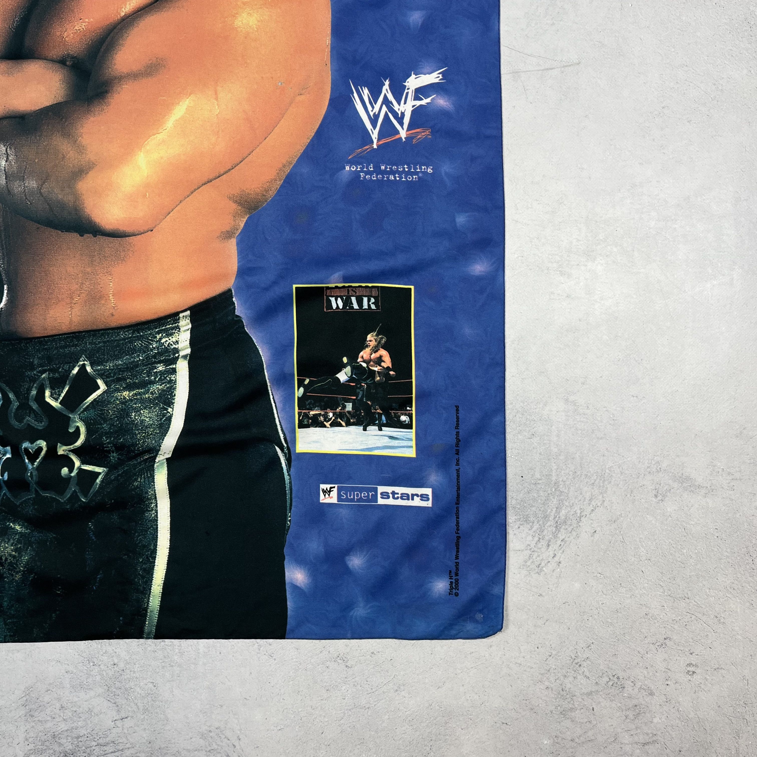 WWF Vintage Triple H WWF Superstars Flag Poster Tapestry 2000’s Size ONE SIZE - 3 Thumbnail