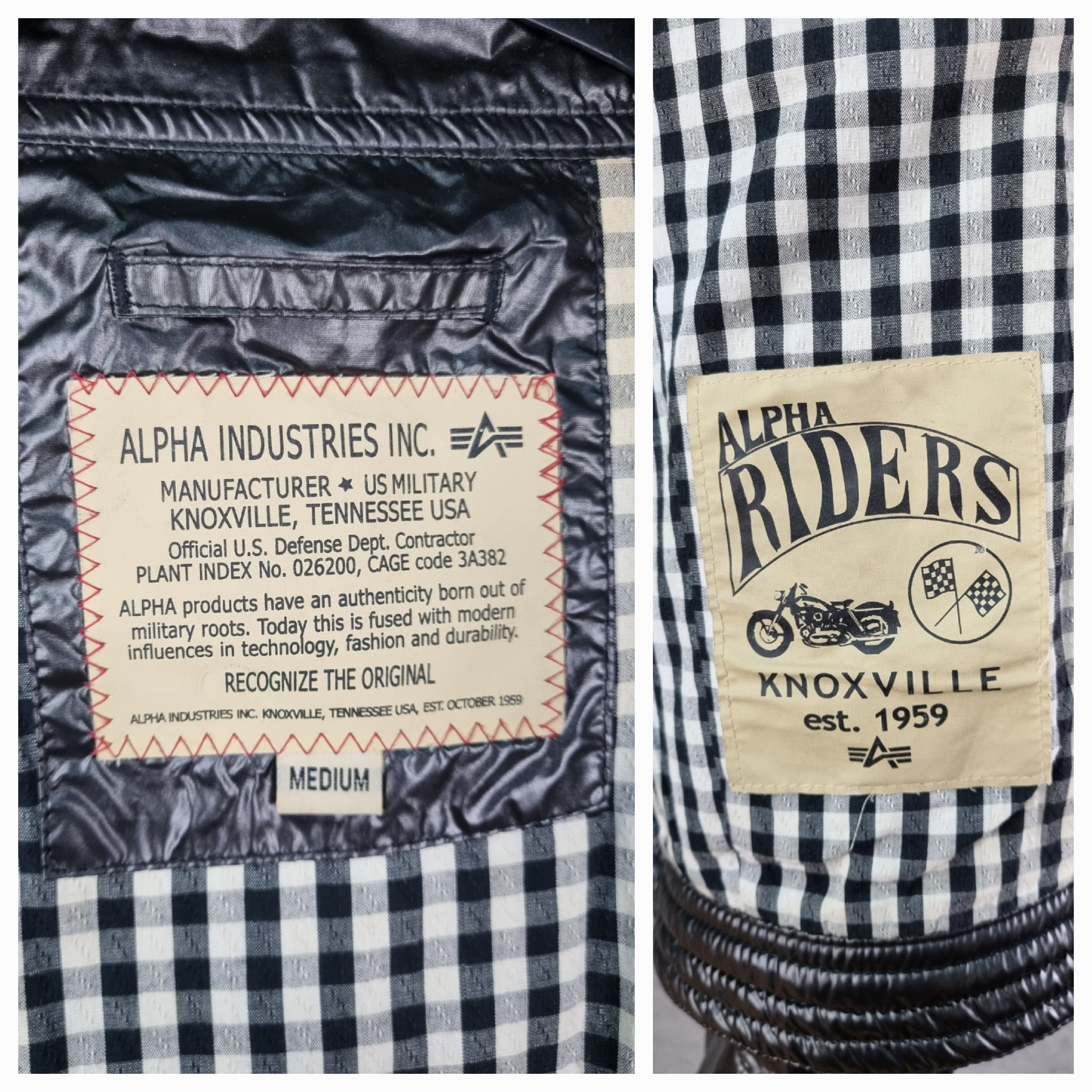 Alpha Industries Alpha Riders Knoxville US Military Biker Jacket Size US M / EU 48-50 / 2 - 23 Thumbnail