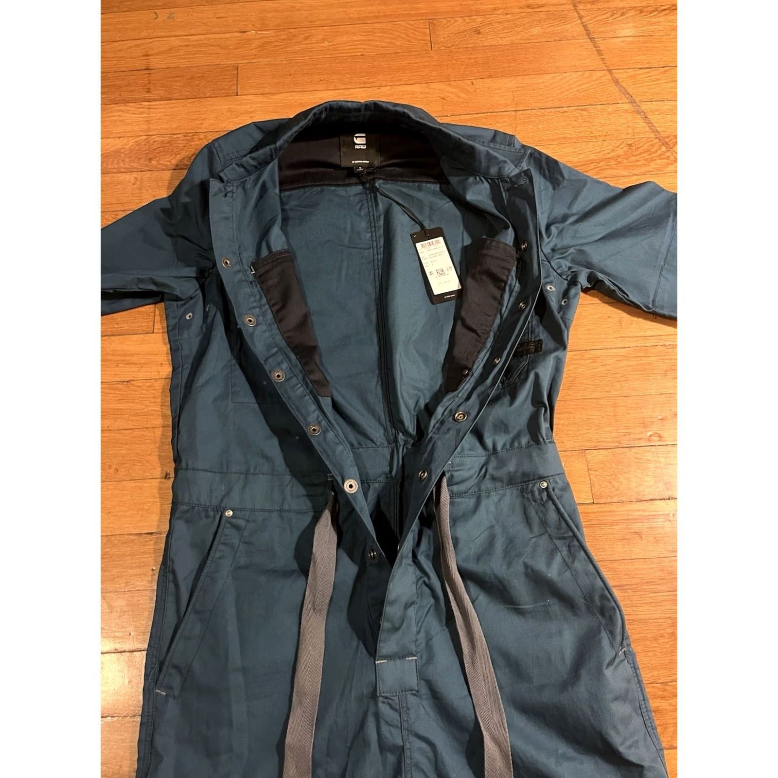 G-Star G Star Raw Twill Army Jumpsuit Women's Small Nitro Blue Shirt? Size 28" / US 6 / IT 42 - 7 Thumbnail