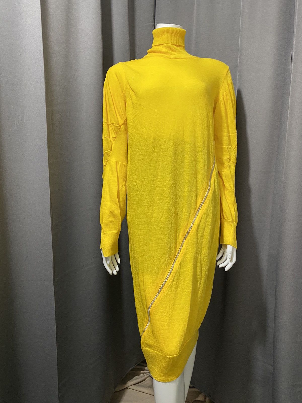 Sacai -2018- Diagonal Zip Knit Dress