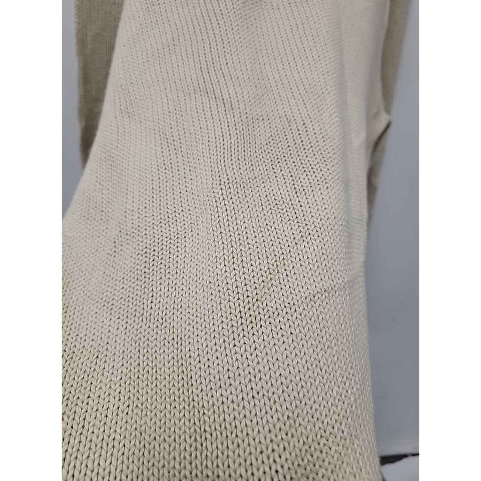Polo Ralph Lauren Polo Ralph Lauren Sweatshirt Pullover Knit 100% Cotton Beige XL Long Sleeve Mens Regular Logo Pullover Knit Sweater Size US XL / EU 56 / 4 - 4 Thumbnail