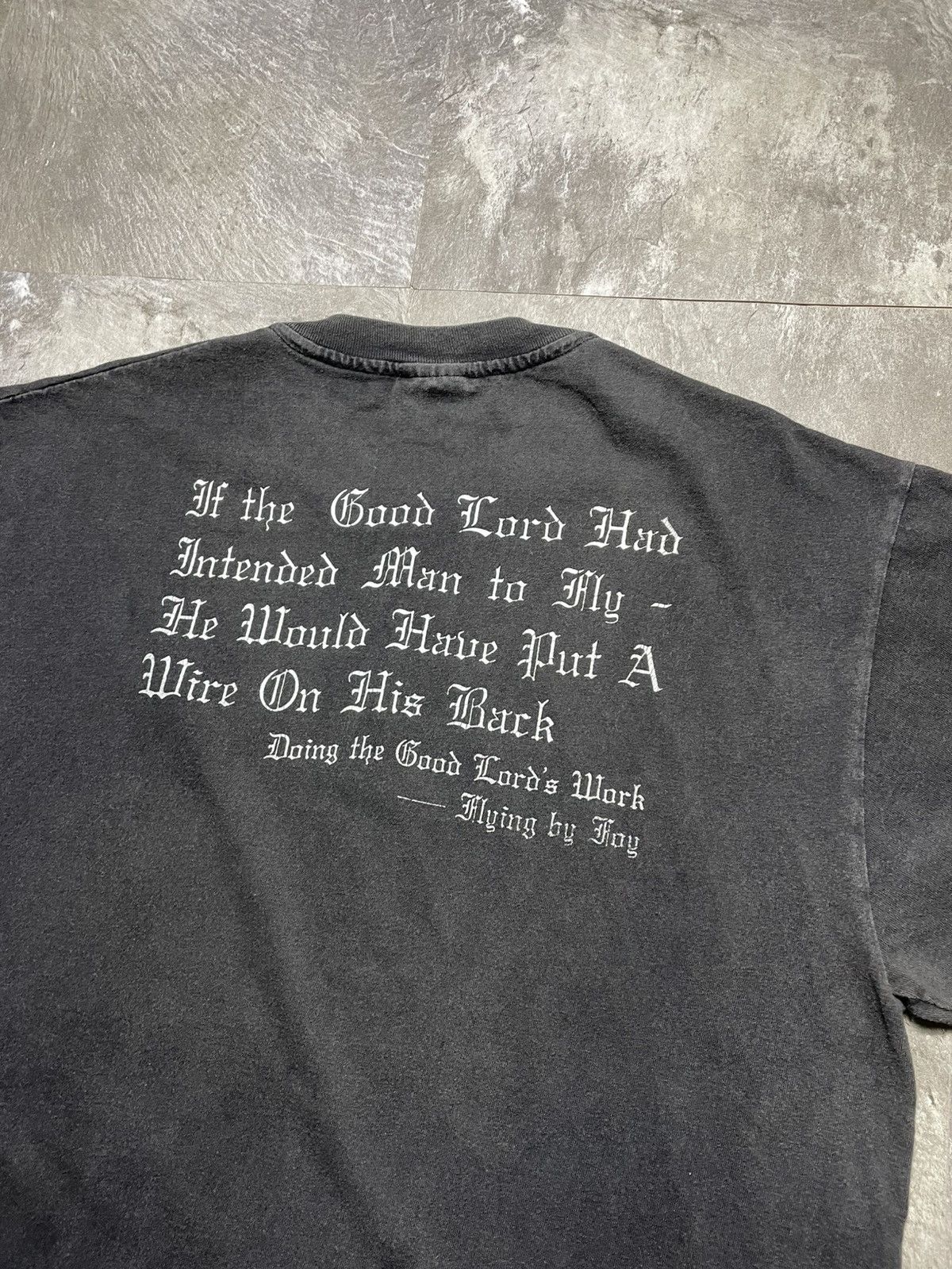Vintage Vintage Rare Flying By Foy Like Jenny Holzer Paul Frank Tee Size US L / EU 52-54 / 3 - 4 Thumbnail
