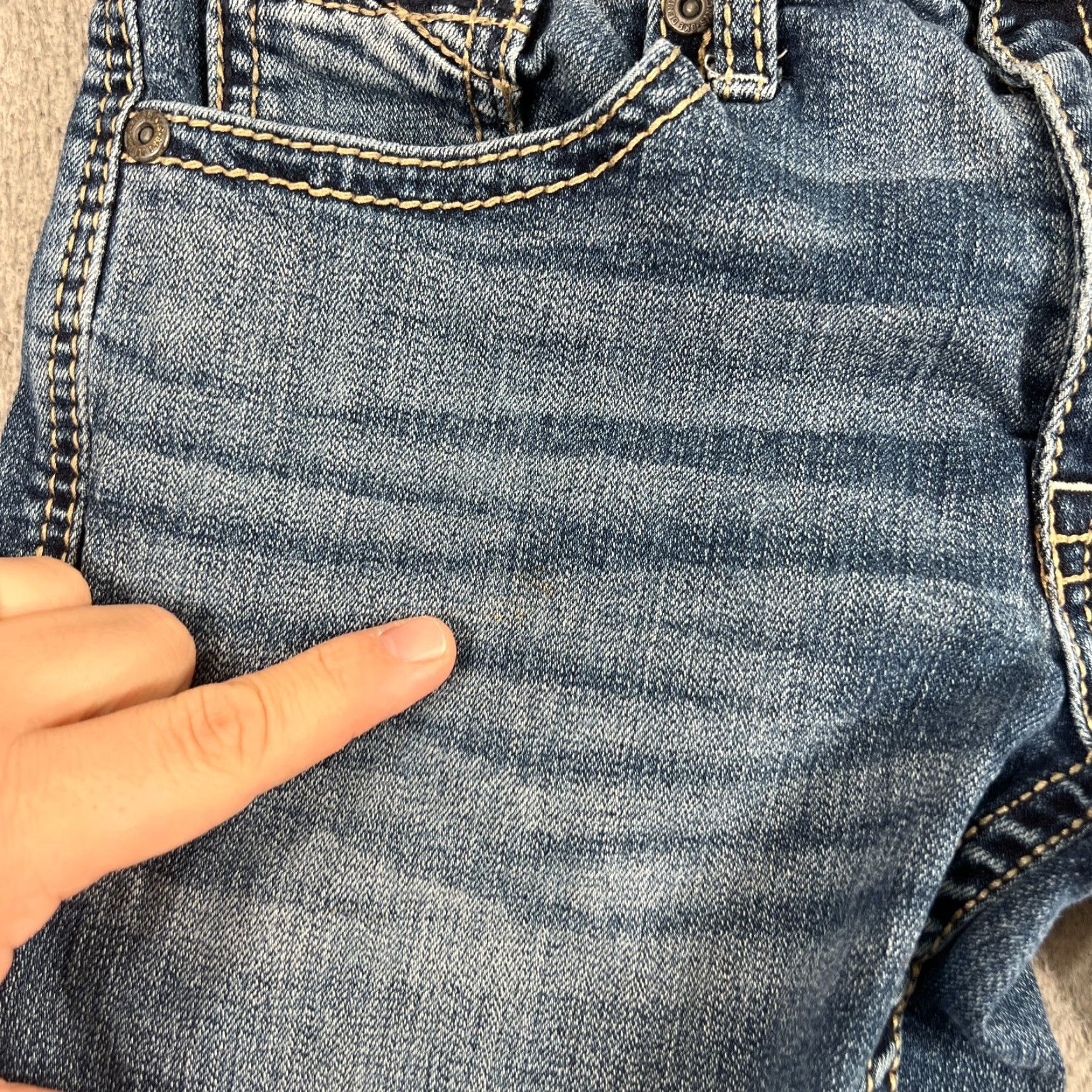 BKE VINTAGE BKE Jeans Men 29 Regular Fit Straight Stretch Dark Denim Cowboy Style Size US 29 - 2 Thumbnail