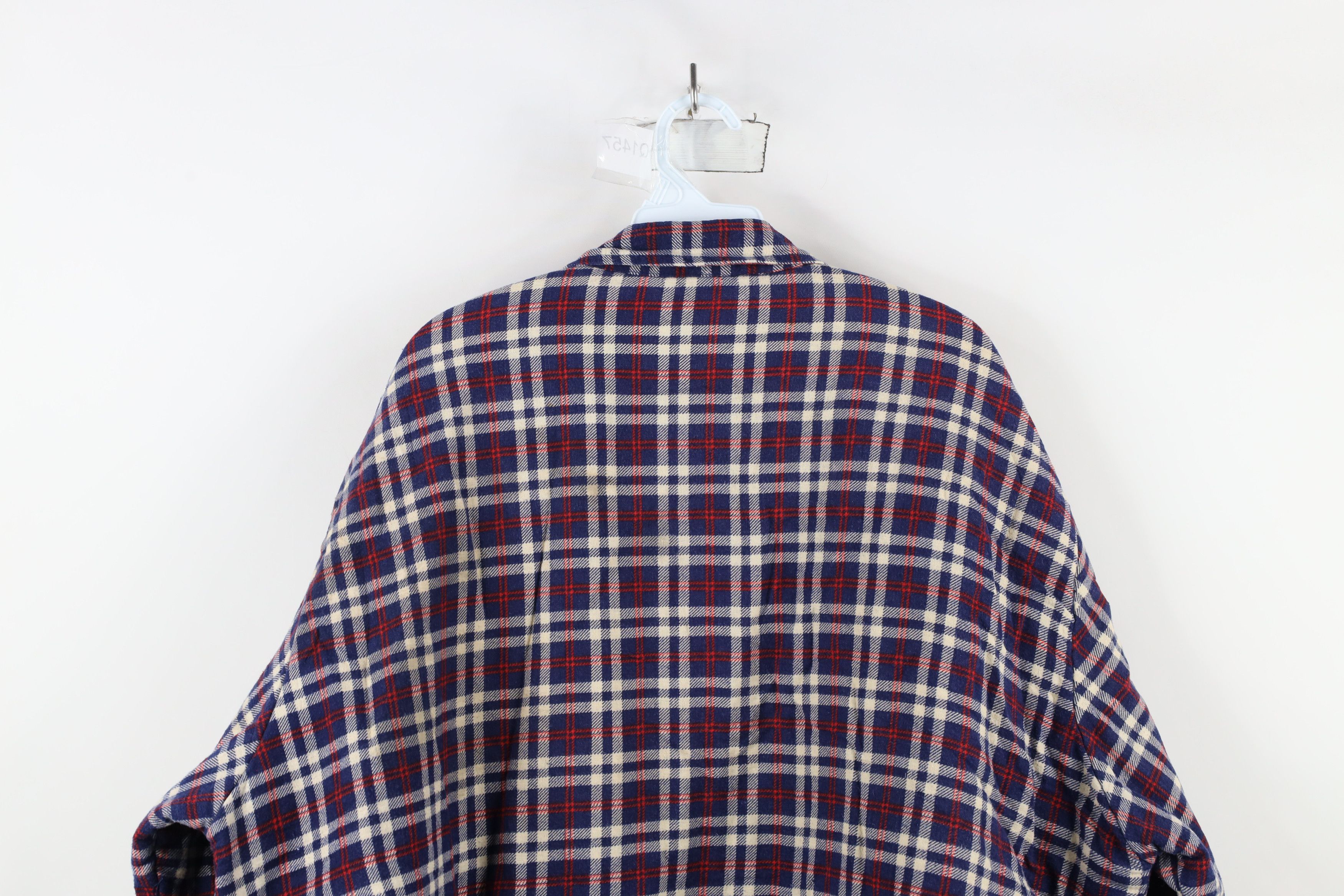 Vintage Vintage 90s Streetwear Flannel Button Shirt Jacket Shacket Size US XXL / EU 58 / 5 - 14 Thumbnail