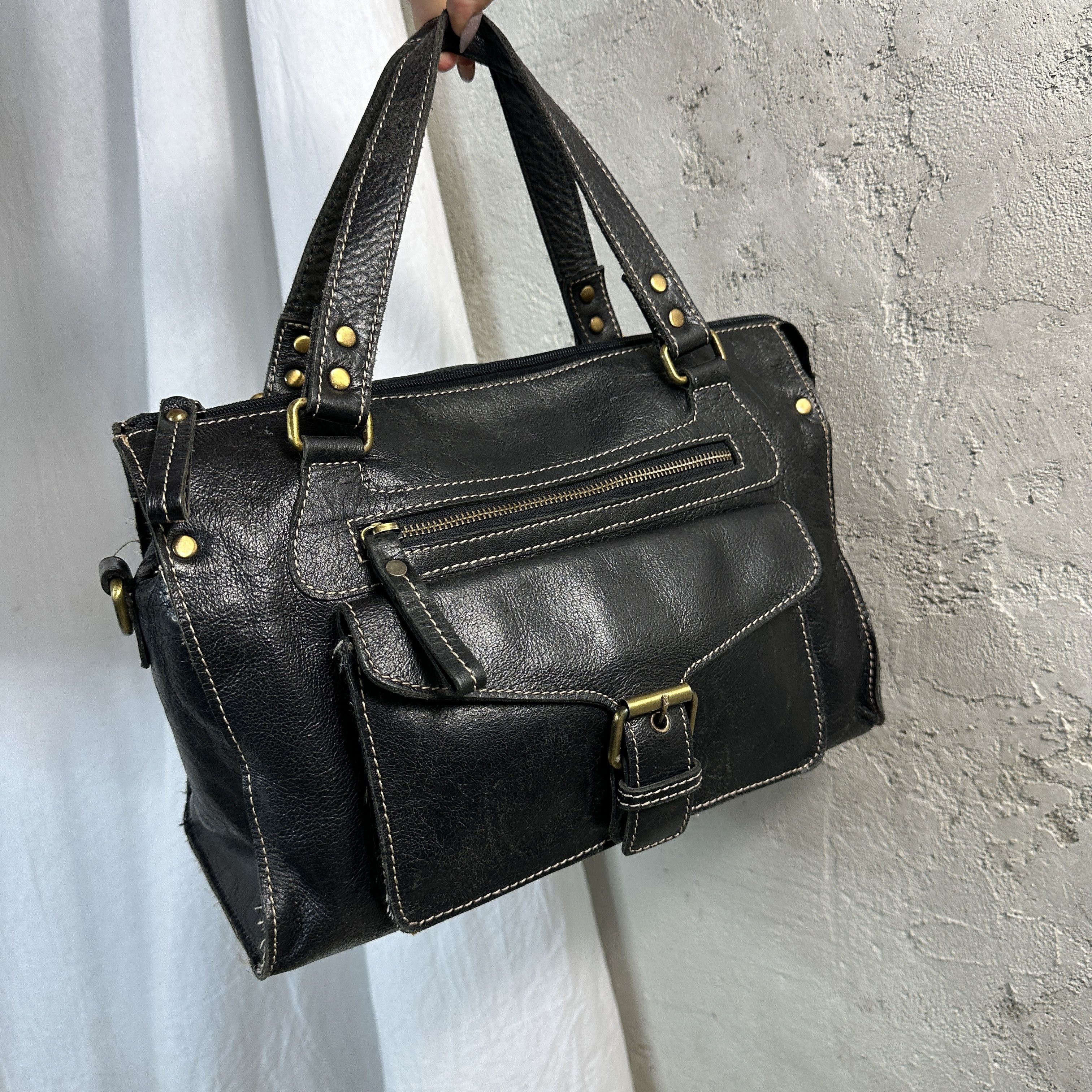 Vintage Vintage Leather Bag Size ONE SIZE - 2 Thumbnail