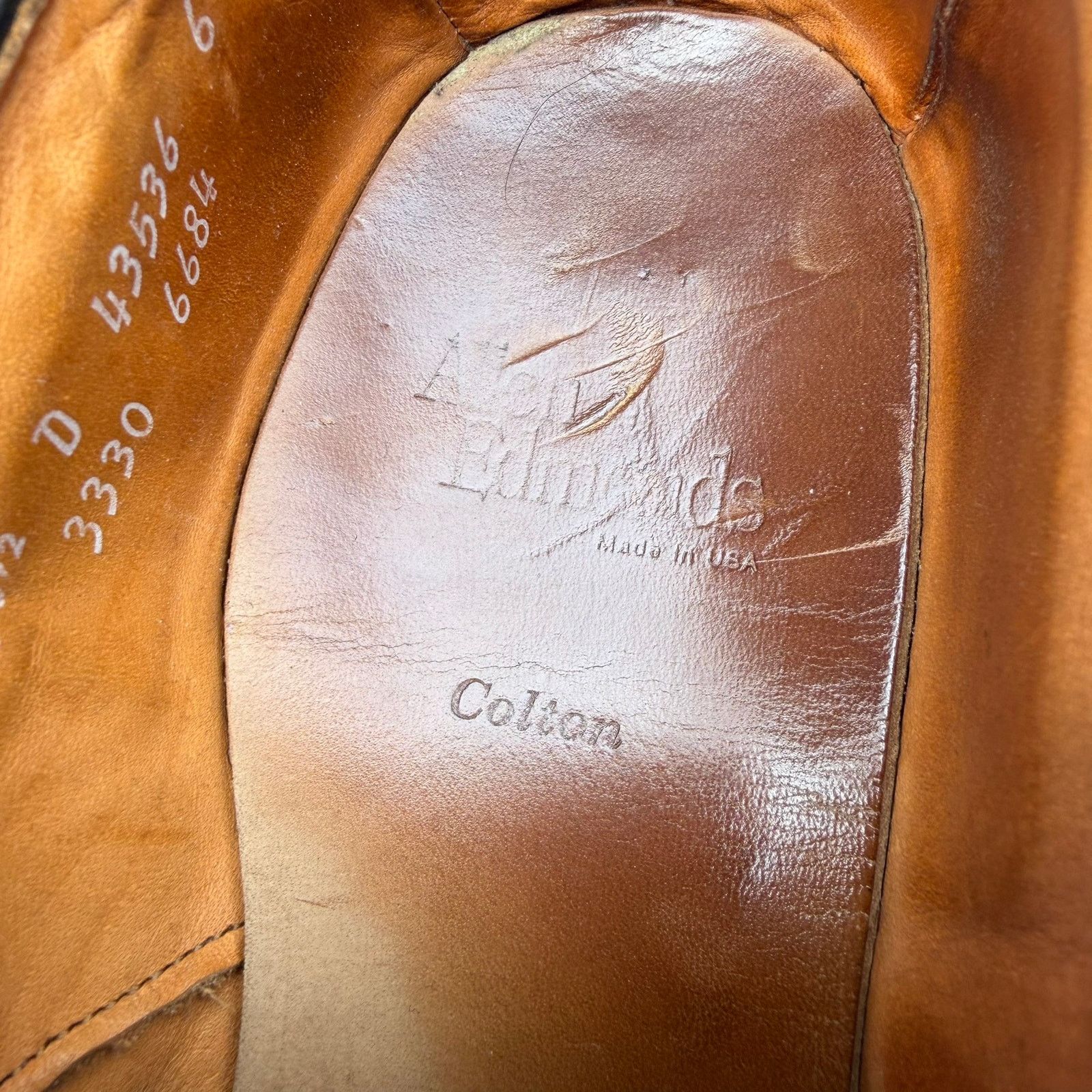 Allen Edmonds Allen Edmonds Colton Cap Toe Derby Tan Leather 10.5D Size US 10.5 / EU 43-44 - 8 Thumbnail