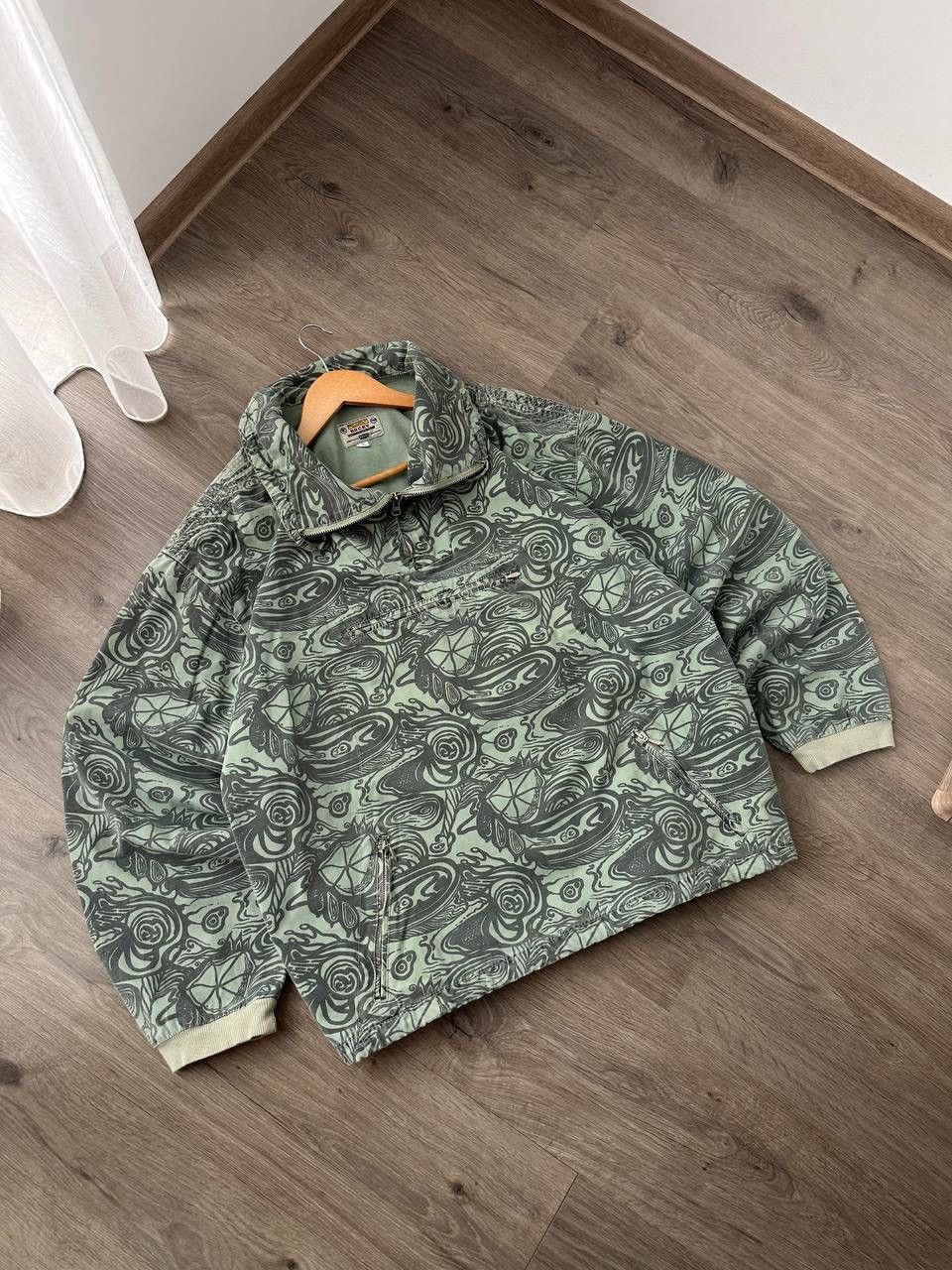 Japanese Brand × Vintage Vintage Japanese Anorak Rocky Printed Green Jacket Y2K Size US M / EU 48-50 / 2 - 8 Thumbnail