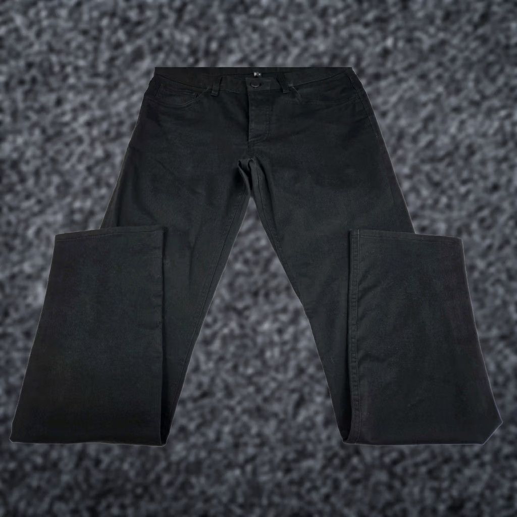 Theory Theory Mens Black Mid Rise Button Fly Pants 31/32 Size 31 Regular Straight 5-Pocket Chino Cotton Polyurethane City College Preppy Mens Size US 31 - 1 Thumbnail