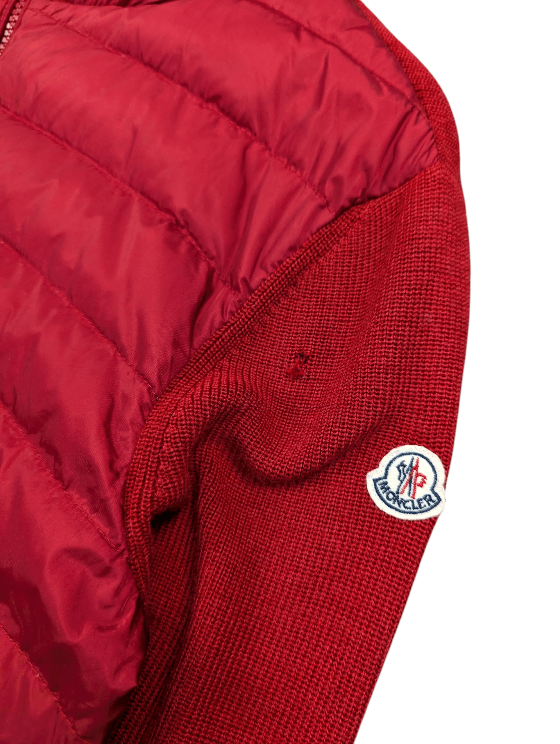 Moncler Moncler Maglione Knitted Down Hooded Jacket Size US M / EU 48-50 / 2 - 6 Thumbnail