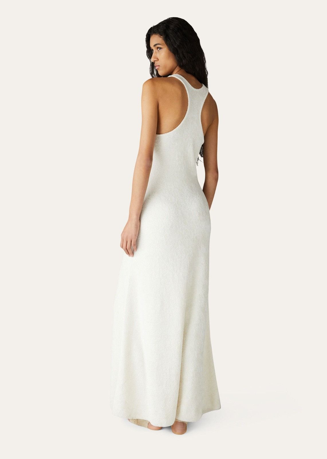 Loro Piana o1srvl11e1125 FAN6196 Cocooning AF Dress in White Size XS / US 0-2 / IT 36-38 - 4 Thumbnail