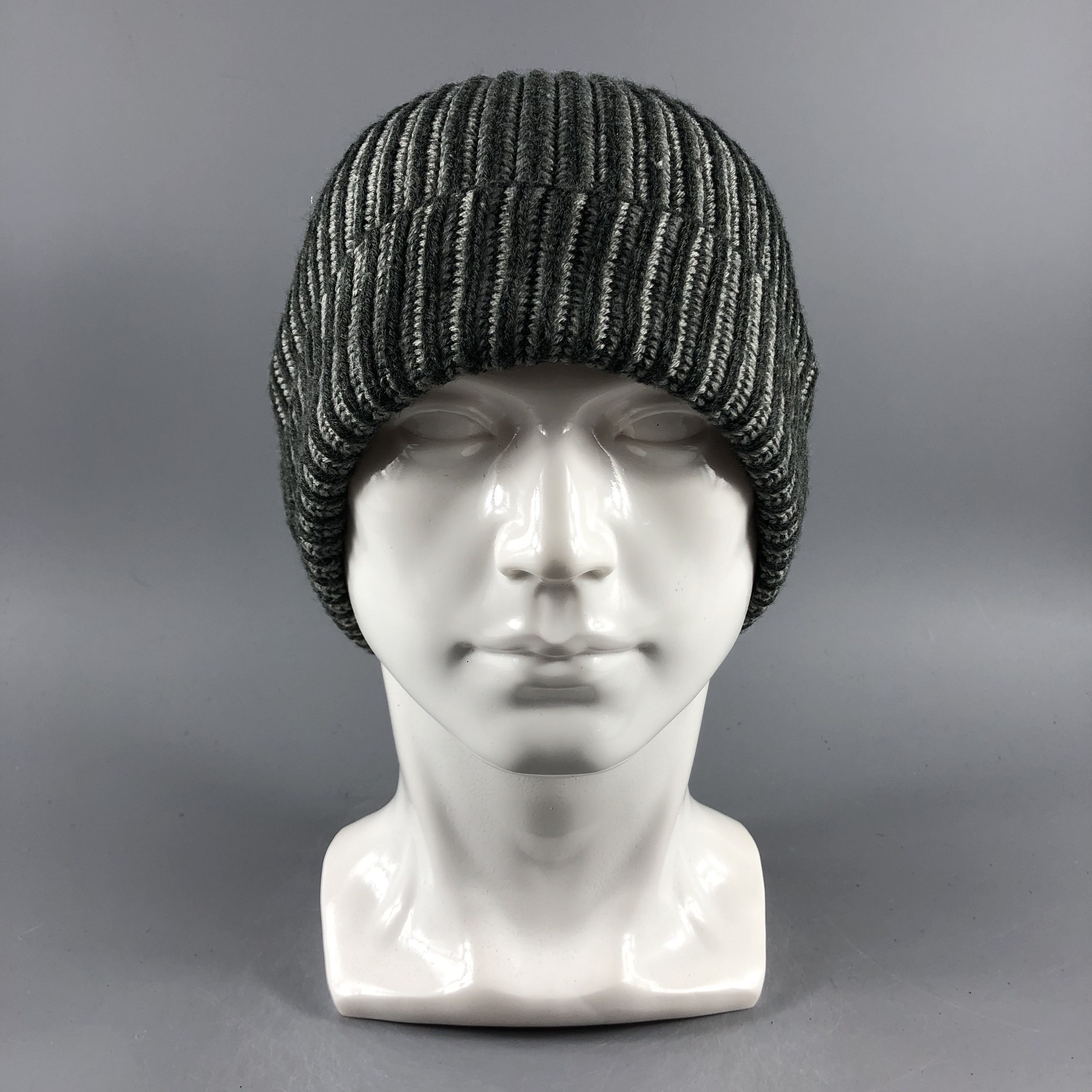 Japanese Brand × Vintage Unknown Stripe Ribbed Beanie Snow Hat Snow Cap -D426 Size ONE SIZE - 1 Thumbnail