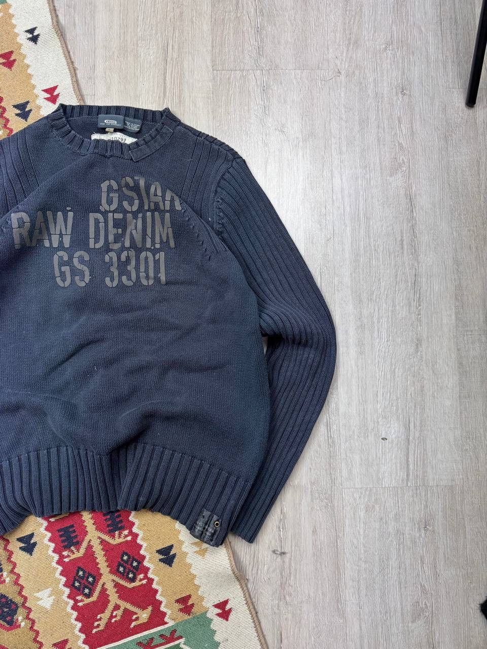 G-Star × Japanese Brand Vintage G Star Y2K Knitted Sweater Size US L / EU 52-54 / 3 - 2 Thumbnail