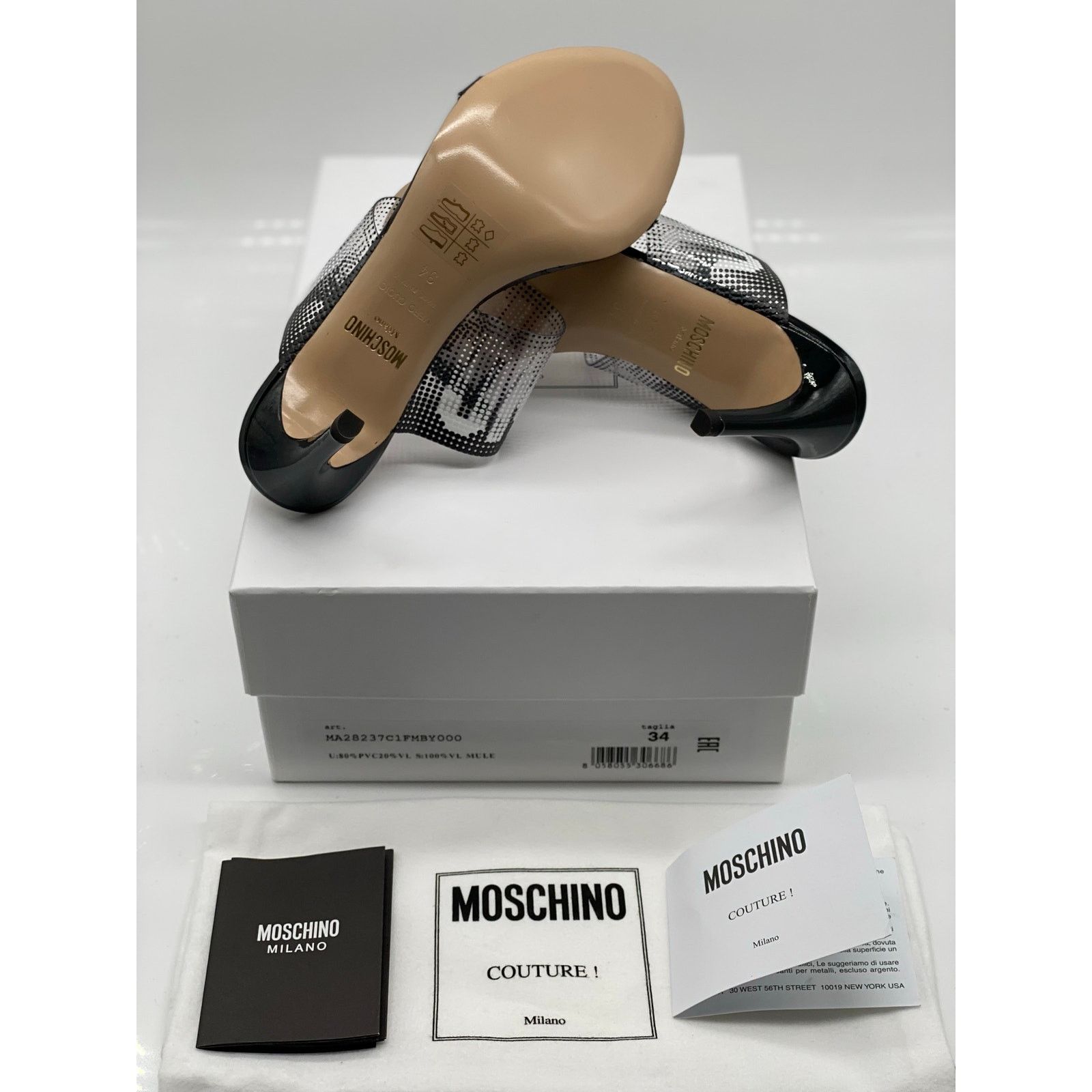 Moschino Moschino Logo Patent Leather Mules sz. 35 EU Size US 5 / IT 35 - 11 Thumbnail