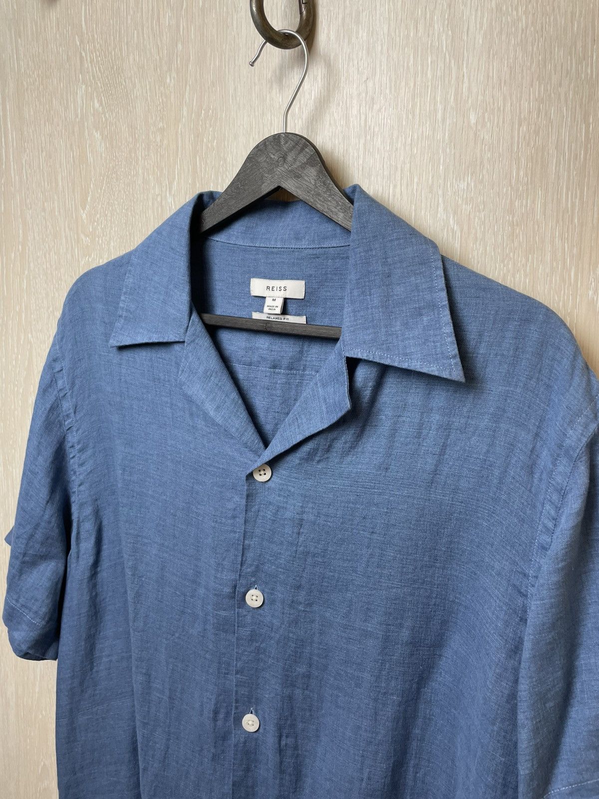 Reiss Mens Reiss shirts button up cotton linen luxury size M Size US M / EU 48-50 / 2 - 2 Thumbnail